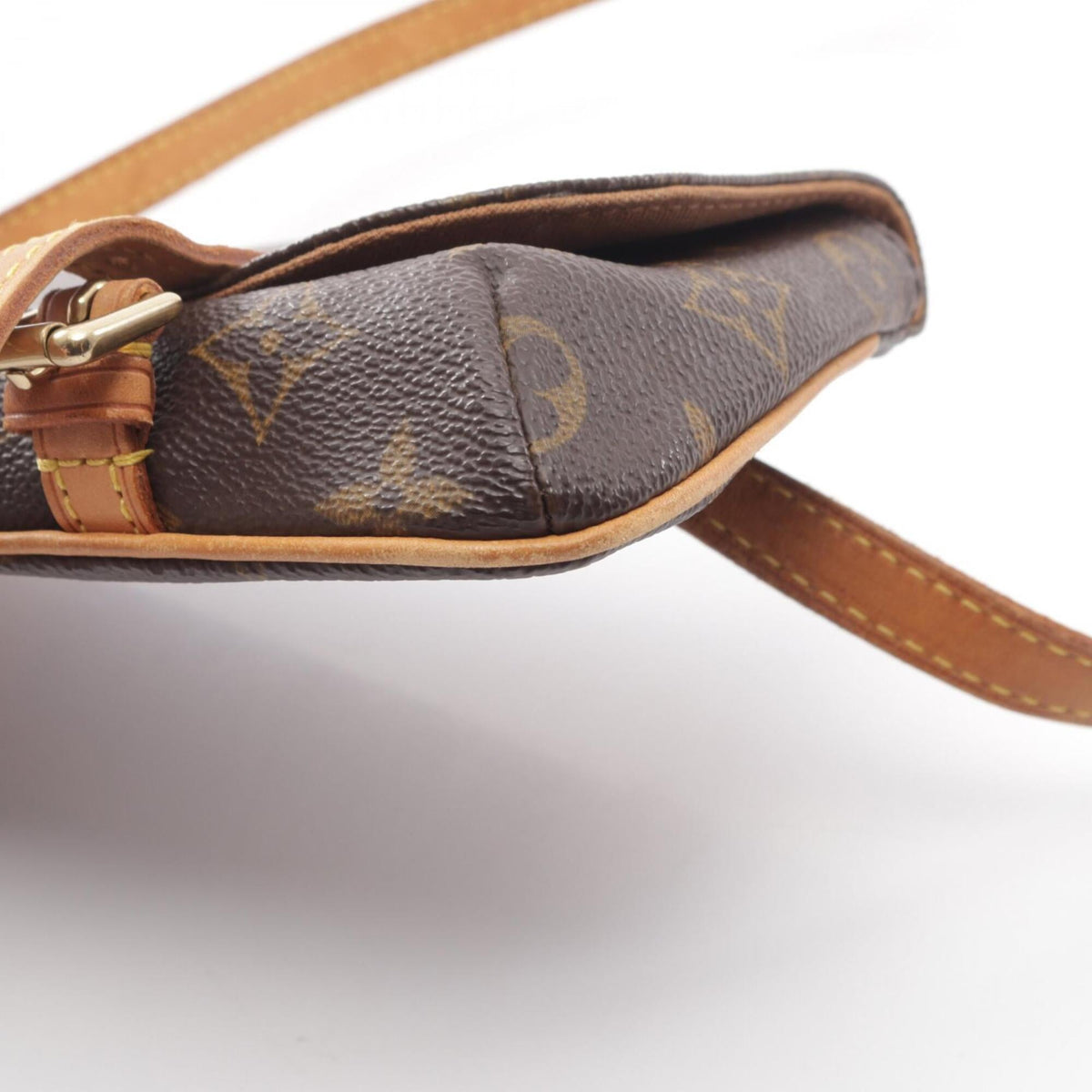 Louis Vuitton Brown Pvc Coated Canvas Leather Fanny Pack Handbag Pochette (Pre-Owned)