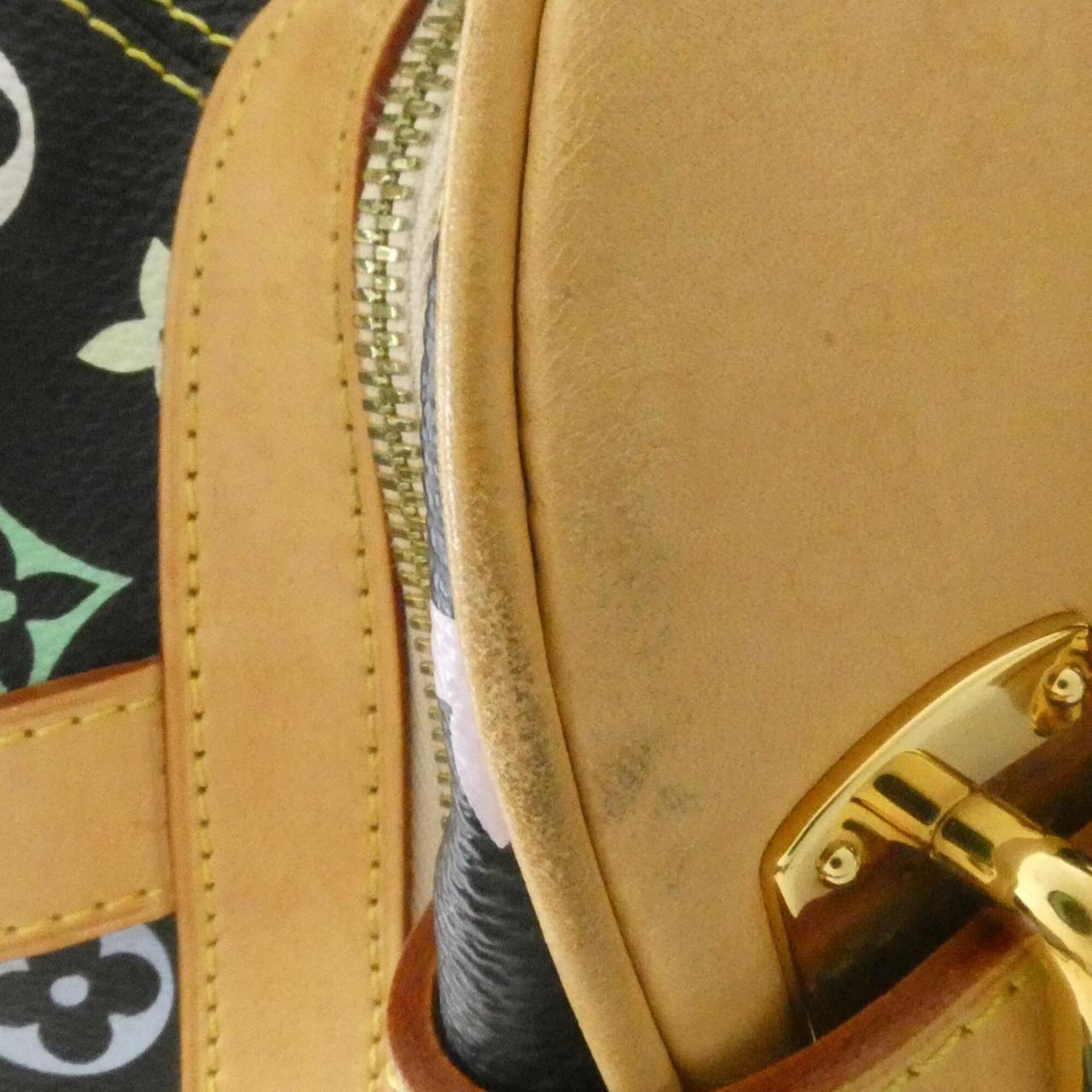 Louis Vuitton Black Coated Canvas Shoulder Bag (Pre-Owned)