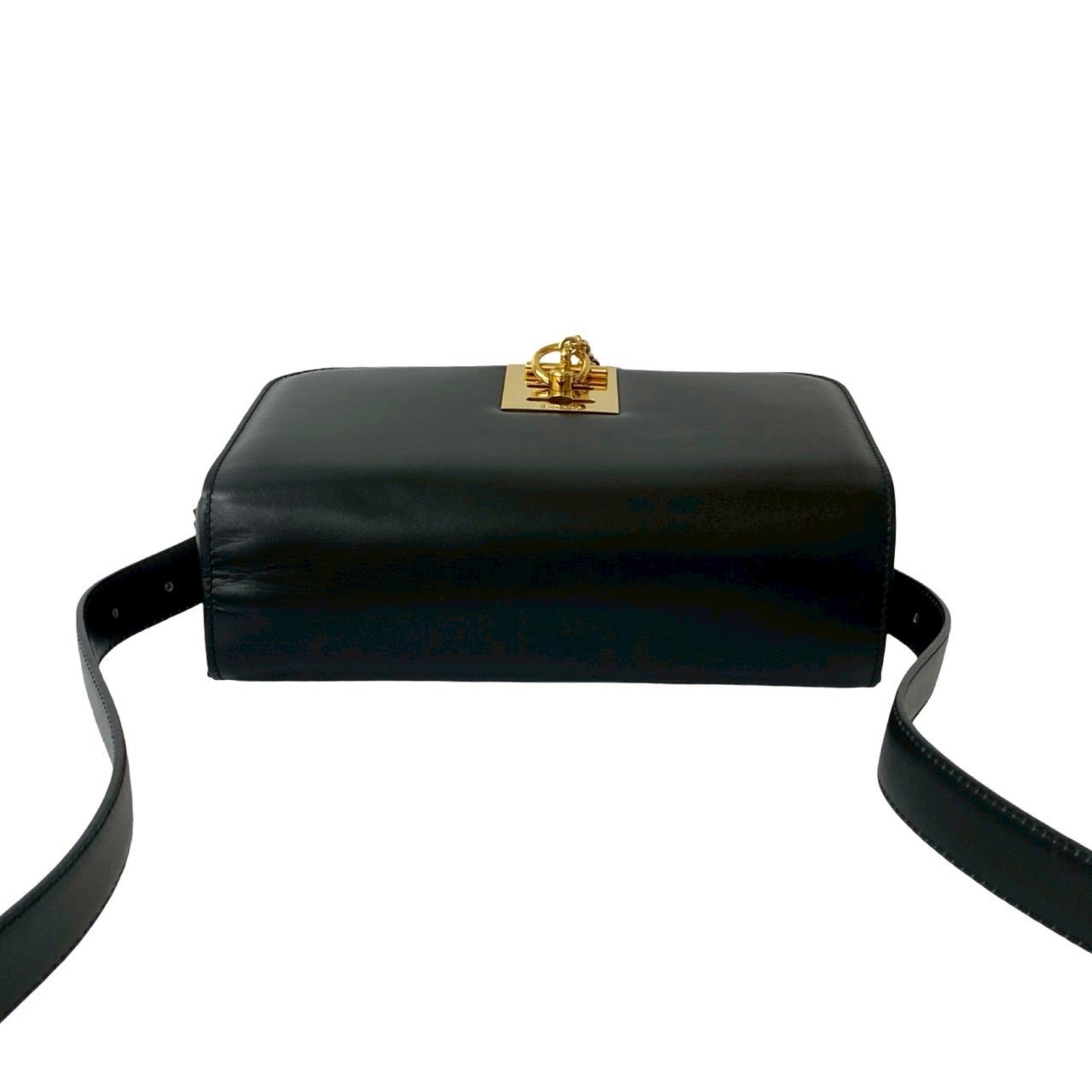 Celine Black Leather Pochette Shoulder Bag (Pre-Owned)
