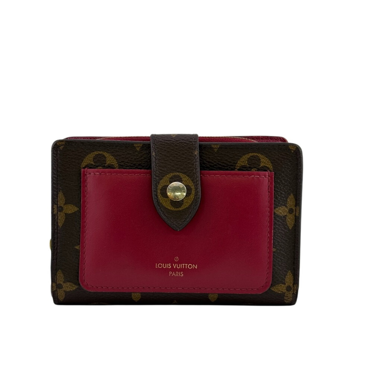 Louis Vuitton Brown Monogram Pink Monogram Wallet (Bi-Fold) (Pre-Owned)
