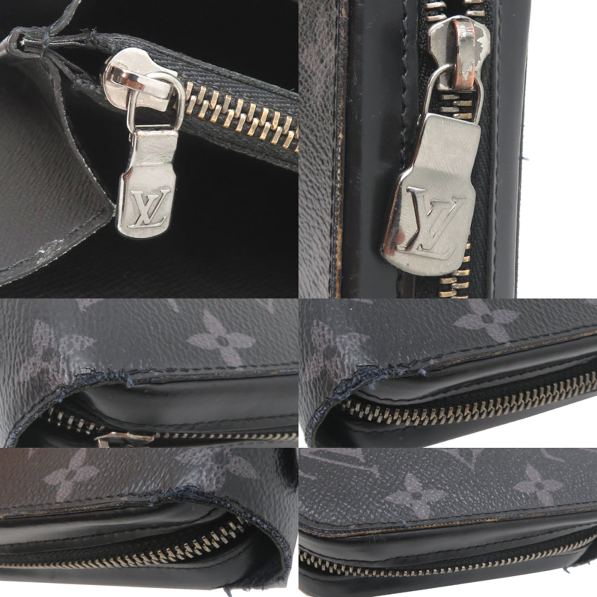 Louis Vuitton Black Monogram Eclipse Clutch Bag (Pre-Owned)