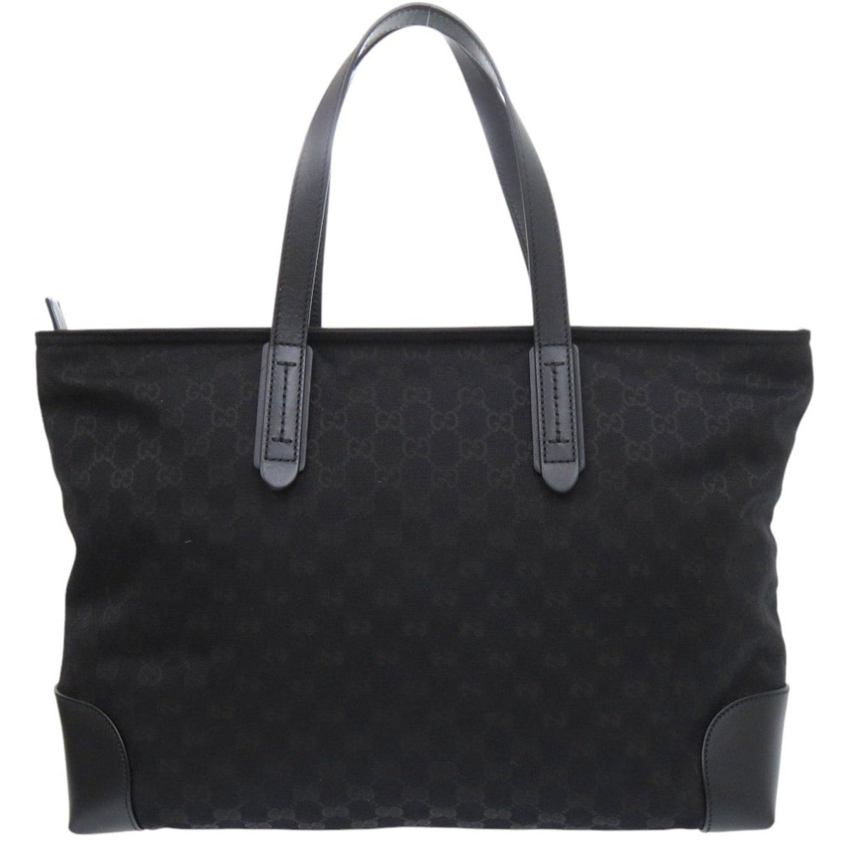 Gucci Black Gg Canvas Tote Bag (Pre-Owned)