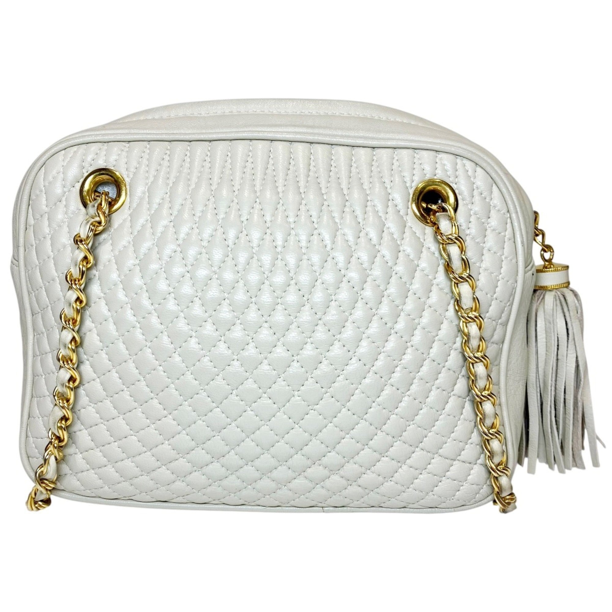 Bally White Leather Shoulder Bag (Pre-Owned)