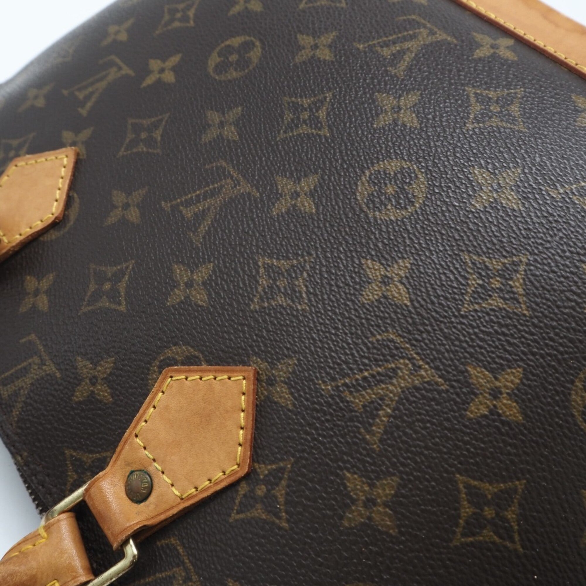 Louis Vuitton Brown Coated Canvas Leather Handbag (Pre-Owned)
