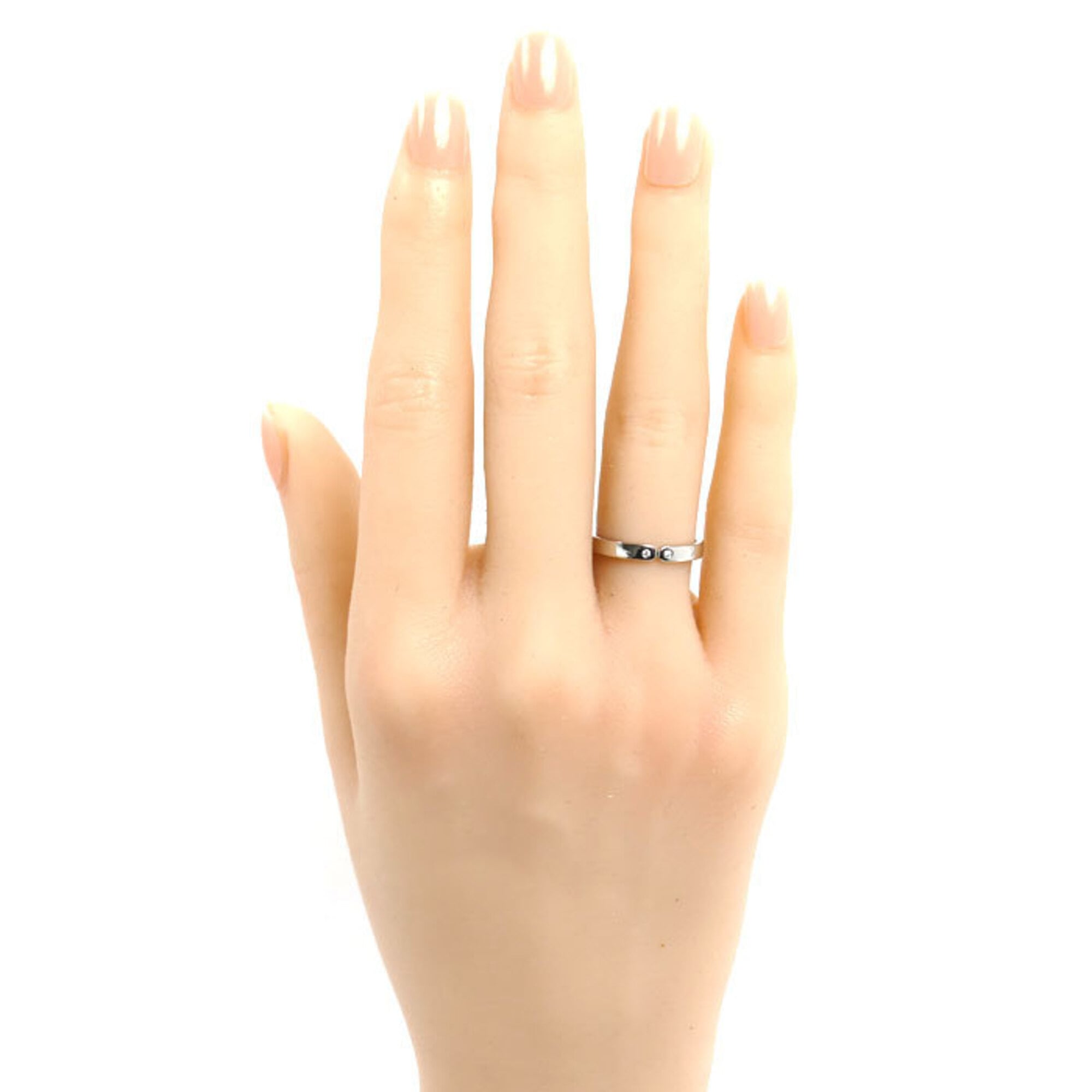 Hermes Platinum 950 Band Ring (Pre-Owned)