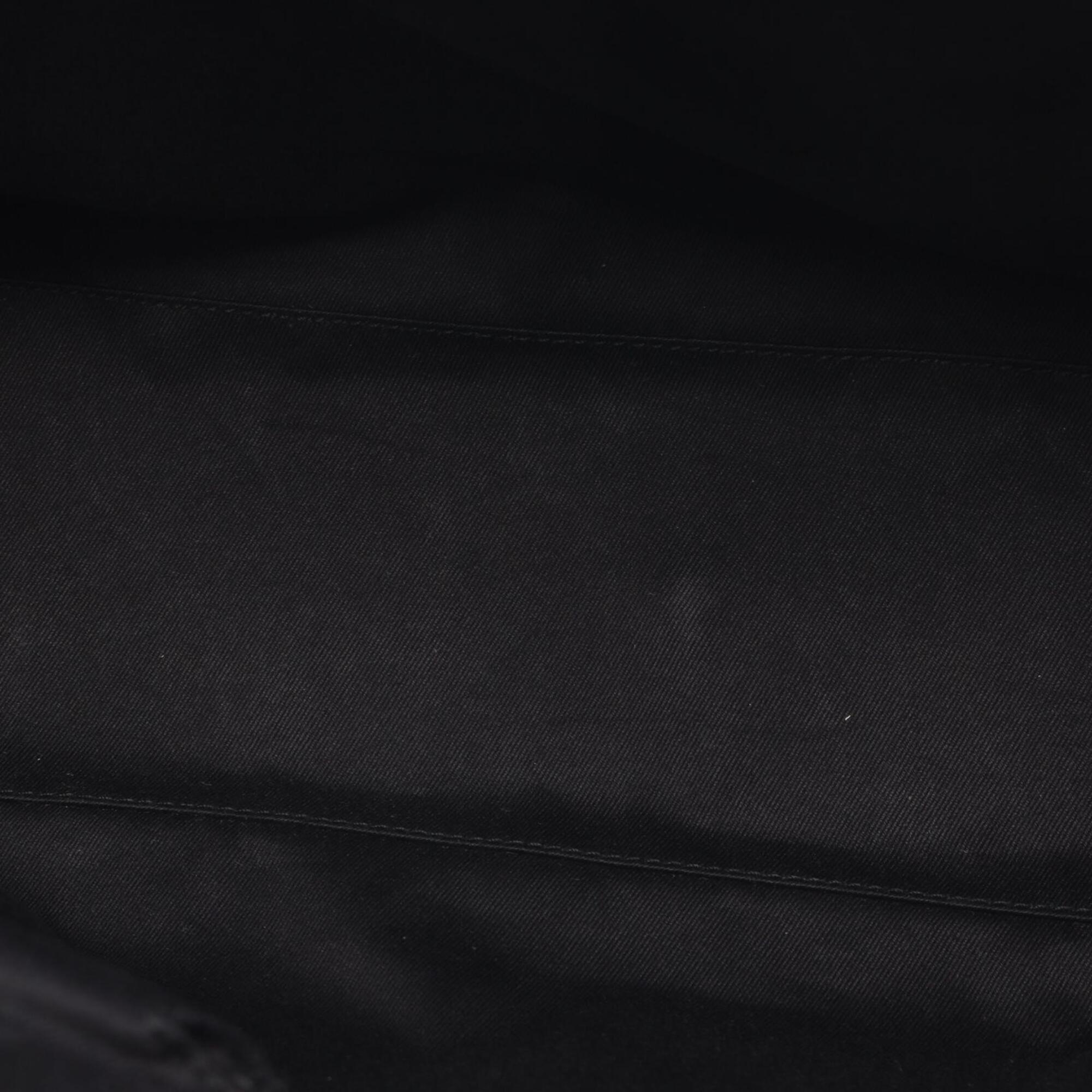 Gucci Black Canvas Leather Handbag (Pre-Owned)