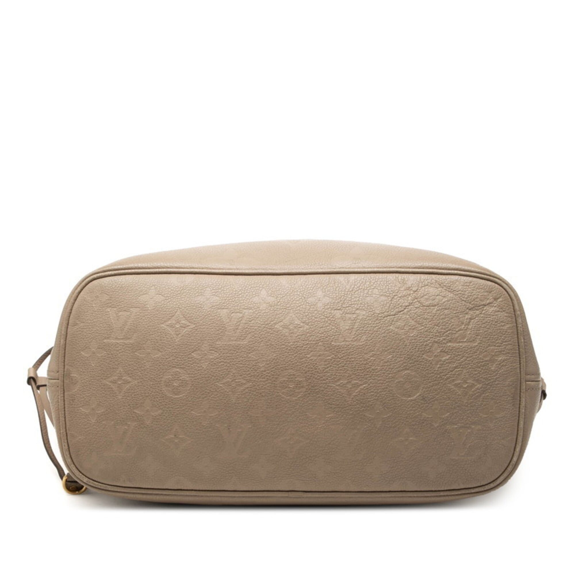 Louis Vuitton Grayish Tourterelle Leather Handbag Tote Bag (Pre-Owned)