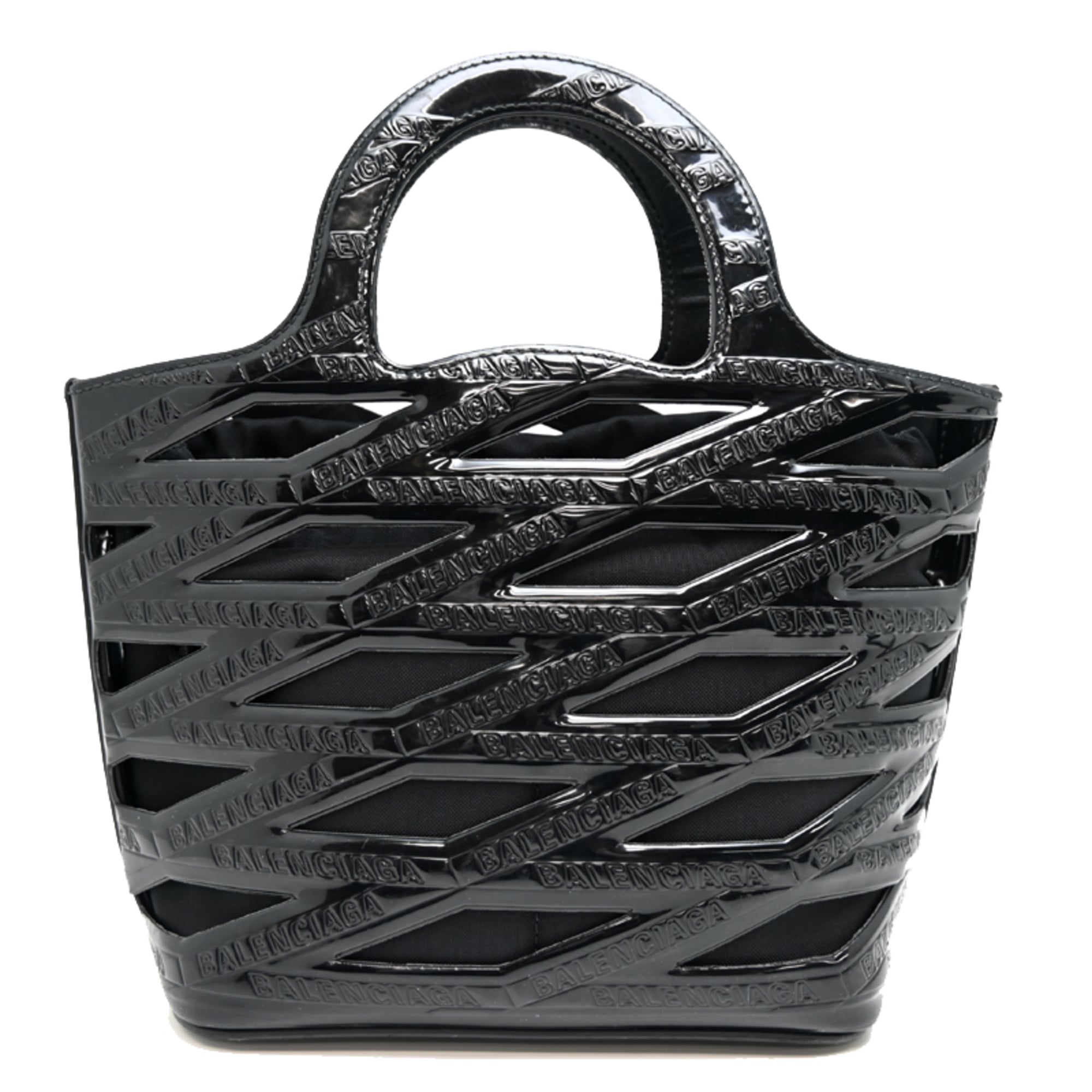Balenciaga Black Basket Pouch Shoulder Bag (Pre-Owned)