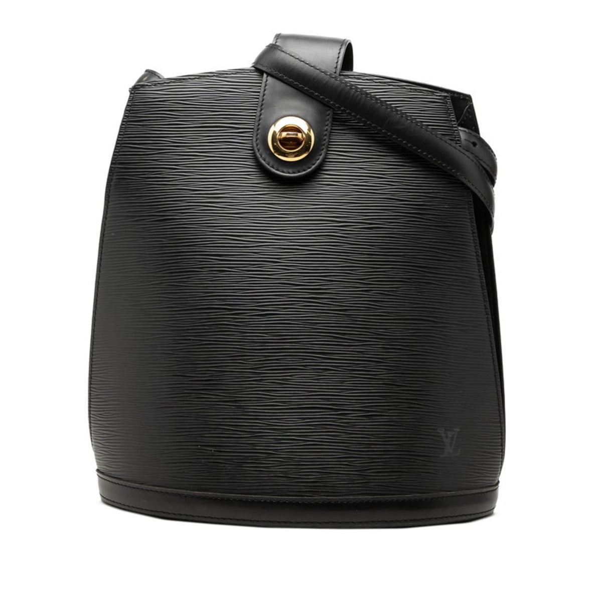 Louis Vuitton Black Noir Leather Shoulder Bag (Pre-Owned)