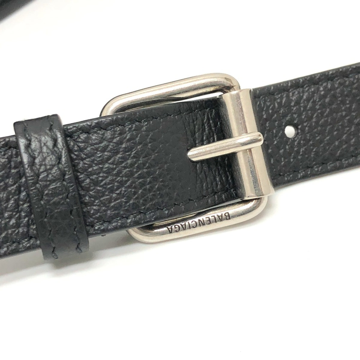 Balenciaga Black Leather Shoulder Bag (Pre-Owned)