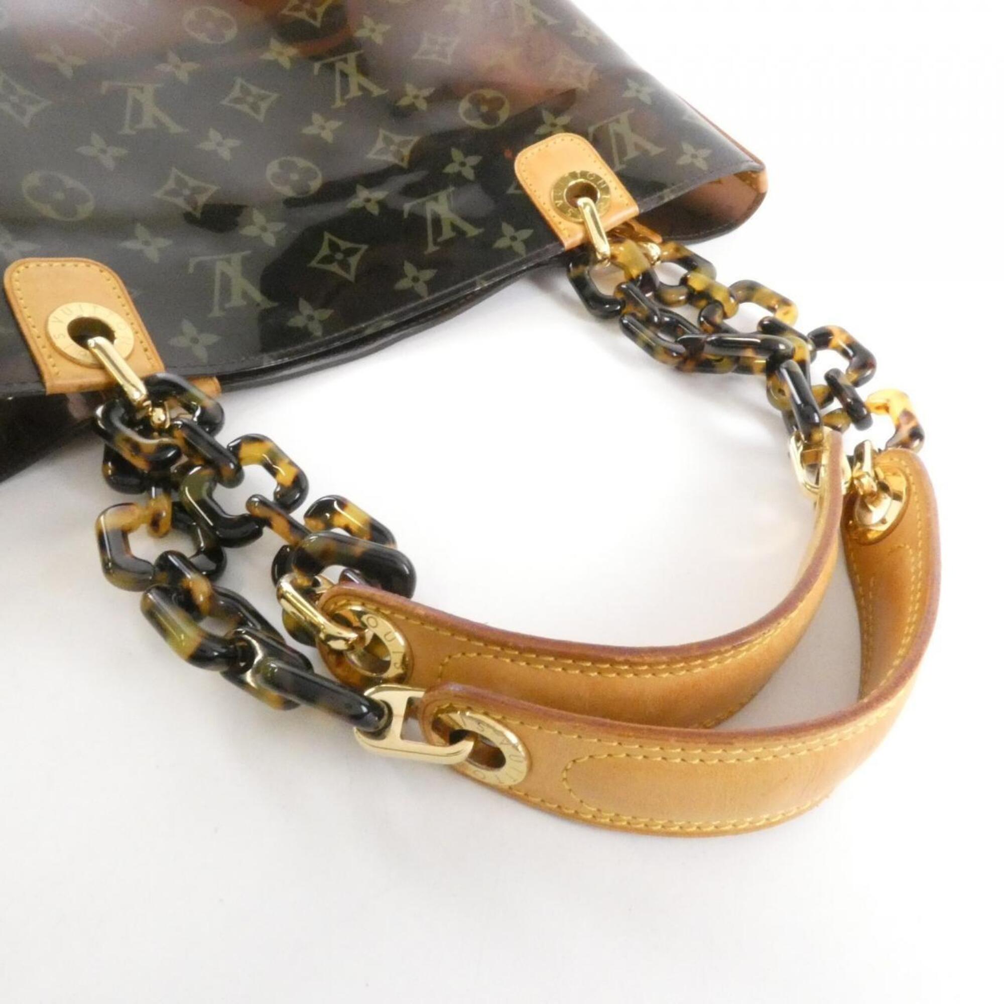 Louis Vuitton Brown Pvc Plastic Handbag (Pre-Owned)