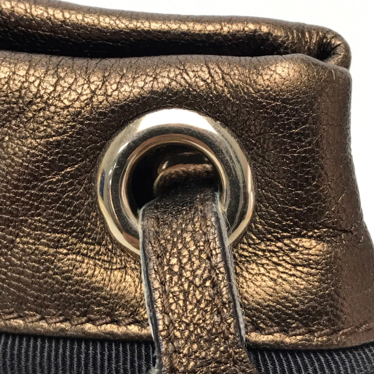 Salvatore Ferragamo Gold Leather Tote Bag (Pre-Owned)