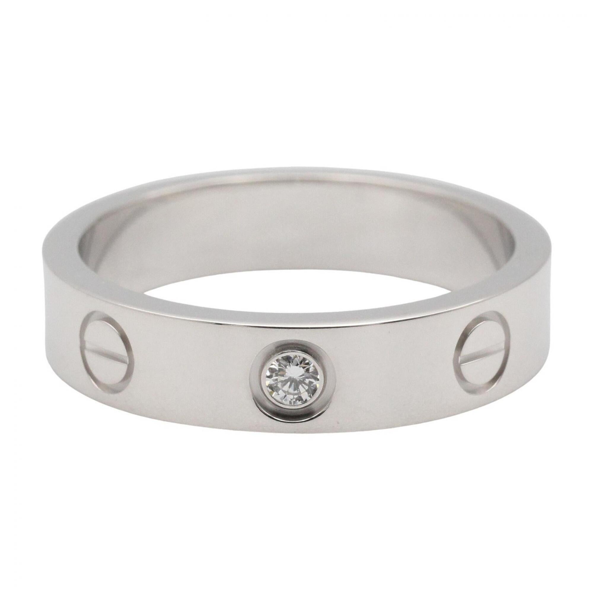 Cartier Silver Clear White Gold (18K) Band Ring (Pre-Owned)