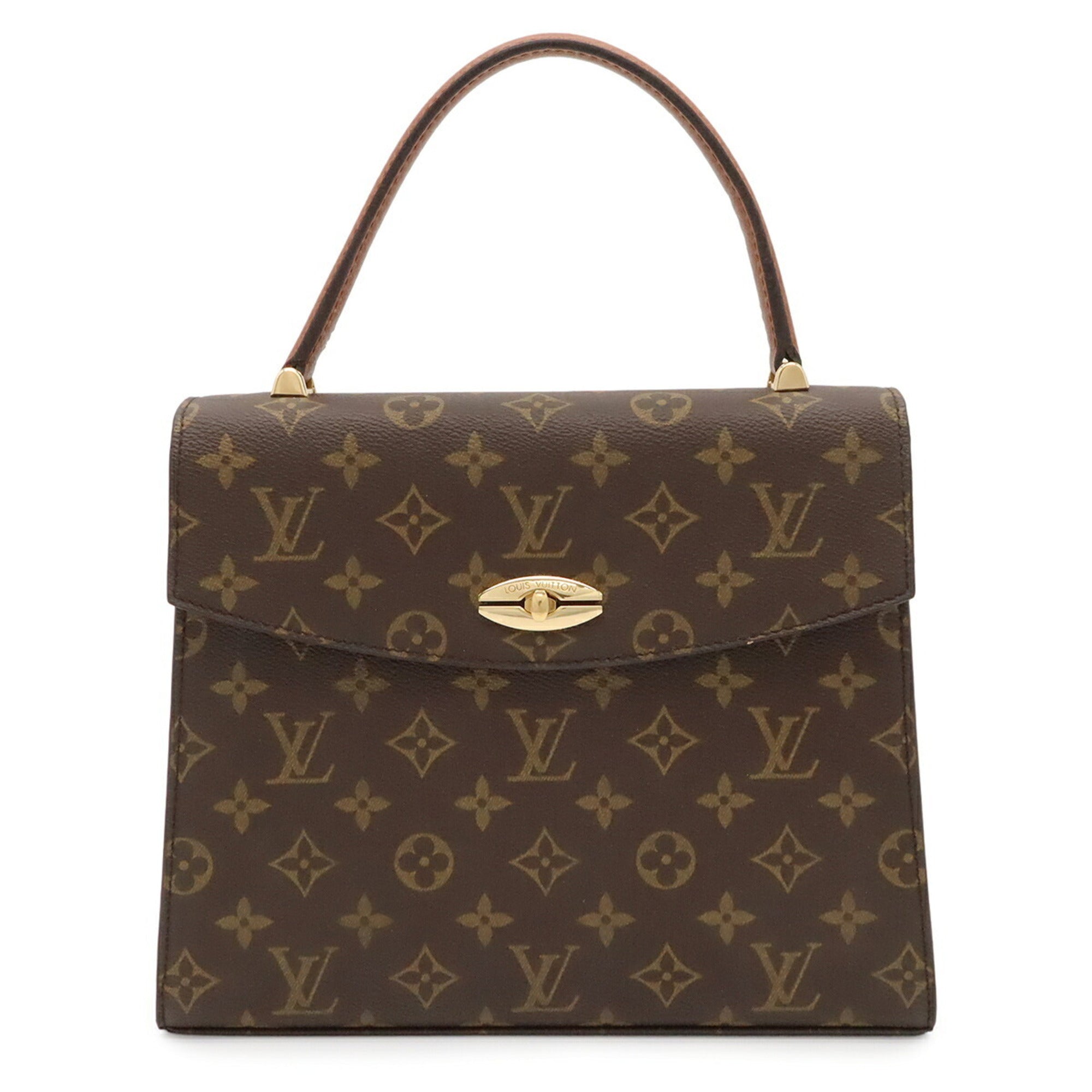 Louis Vuitton Brown Monogram Canvas Handbag (Pre-Owned)