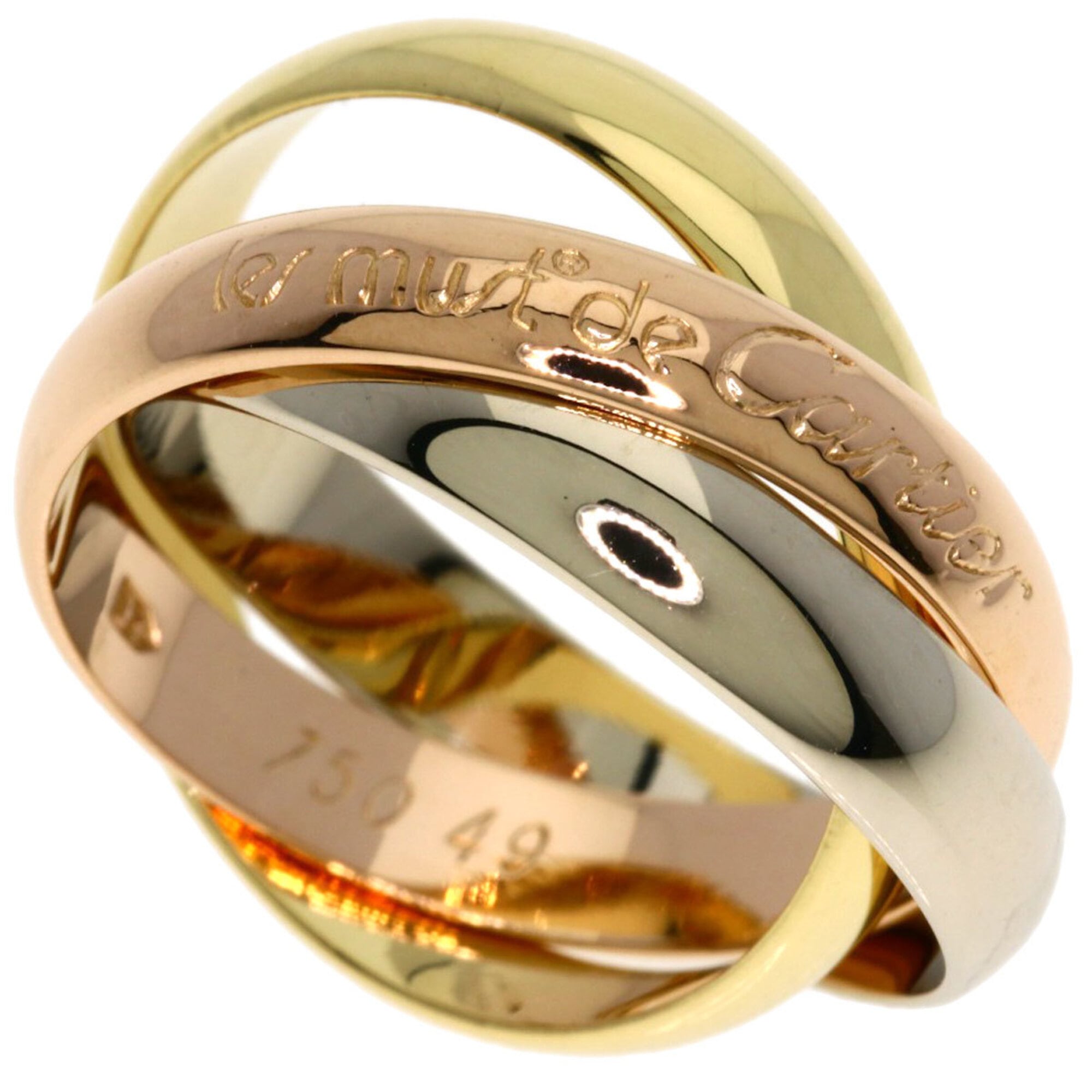 Cartier Yellow Gold (18K) Pink Gold (18K) White Gold (18K) Band Ring (Pre-Owned)