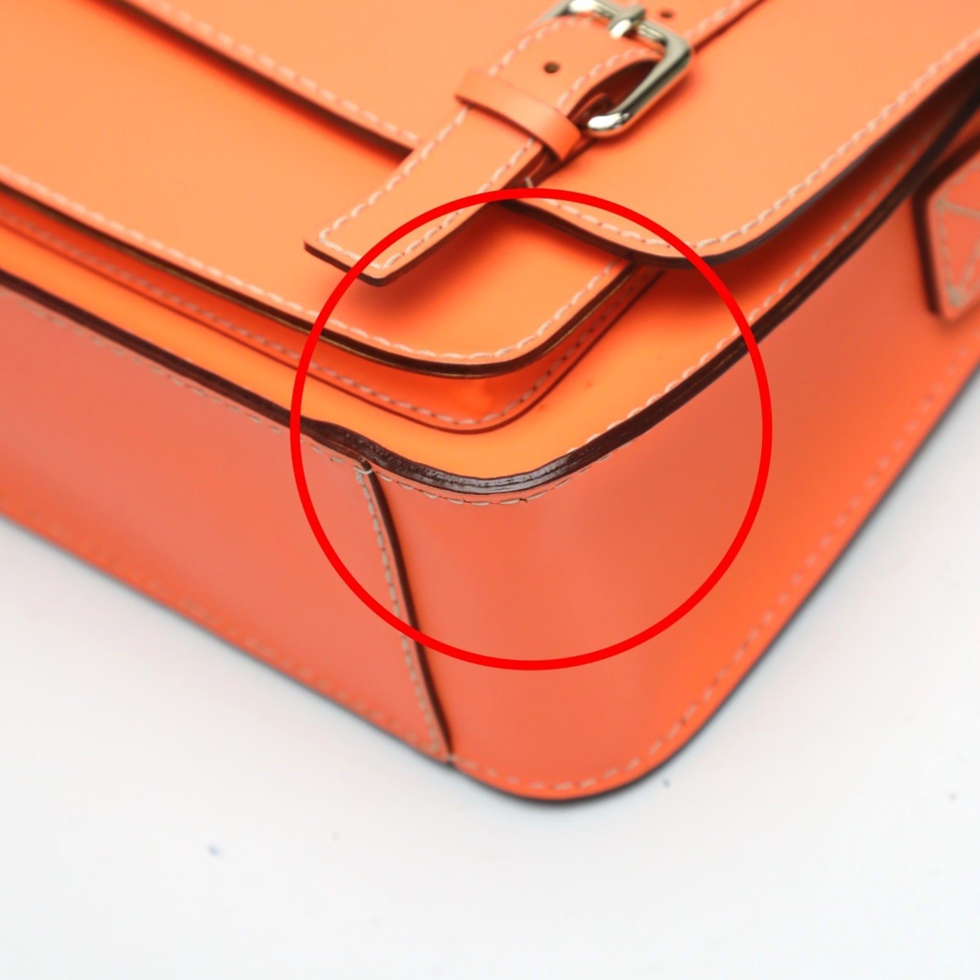 Kate Spade Orange Leather Pochette Shoulder Bag (Pre-Owned)