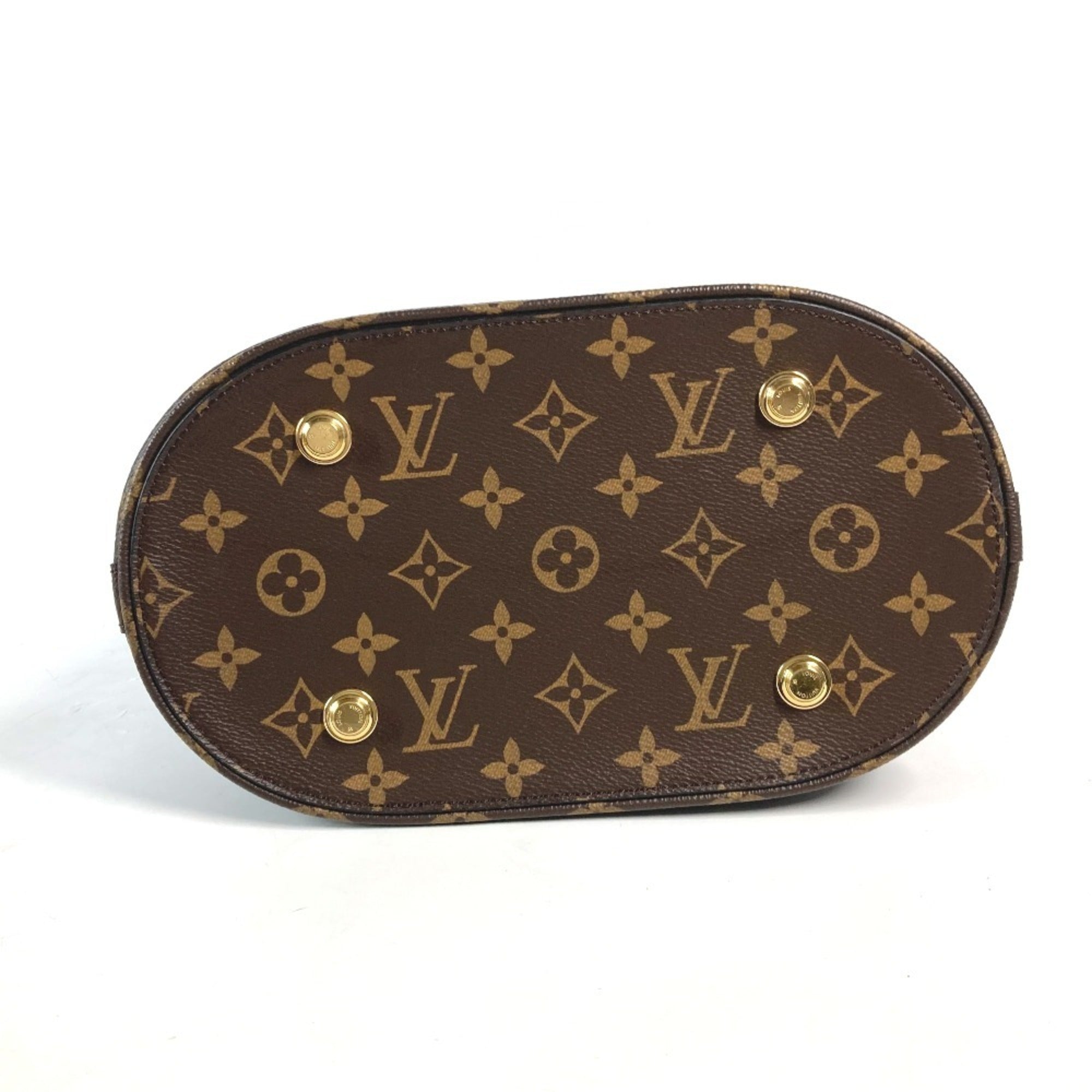 Louis Vuitton Black Brown Monogram Shoulder Bag Tote Bag (Pre-Owned)