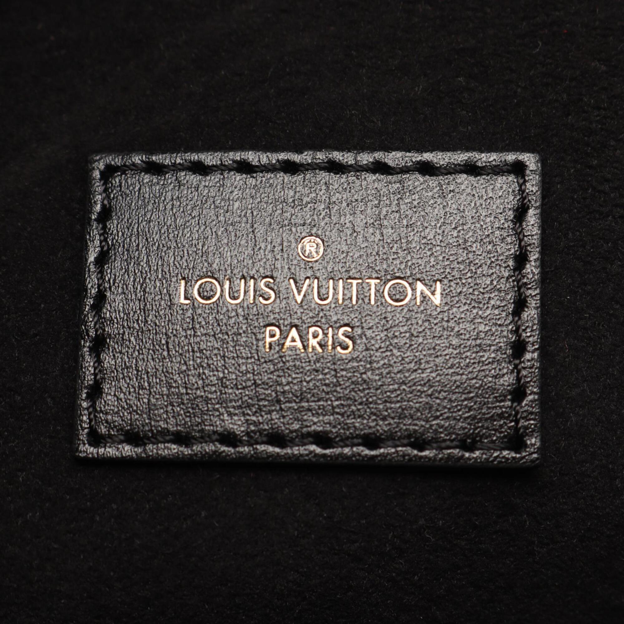 Louis Vuitton Black Brown Monogram Reverse Coated Canvas Leather Handbag (Pre-Owned)