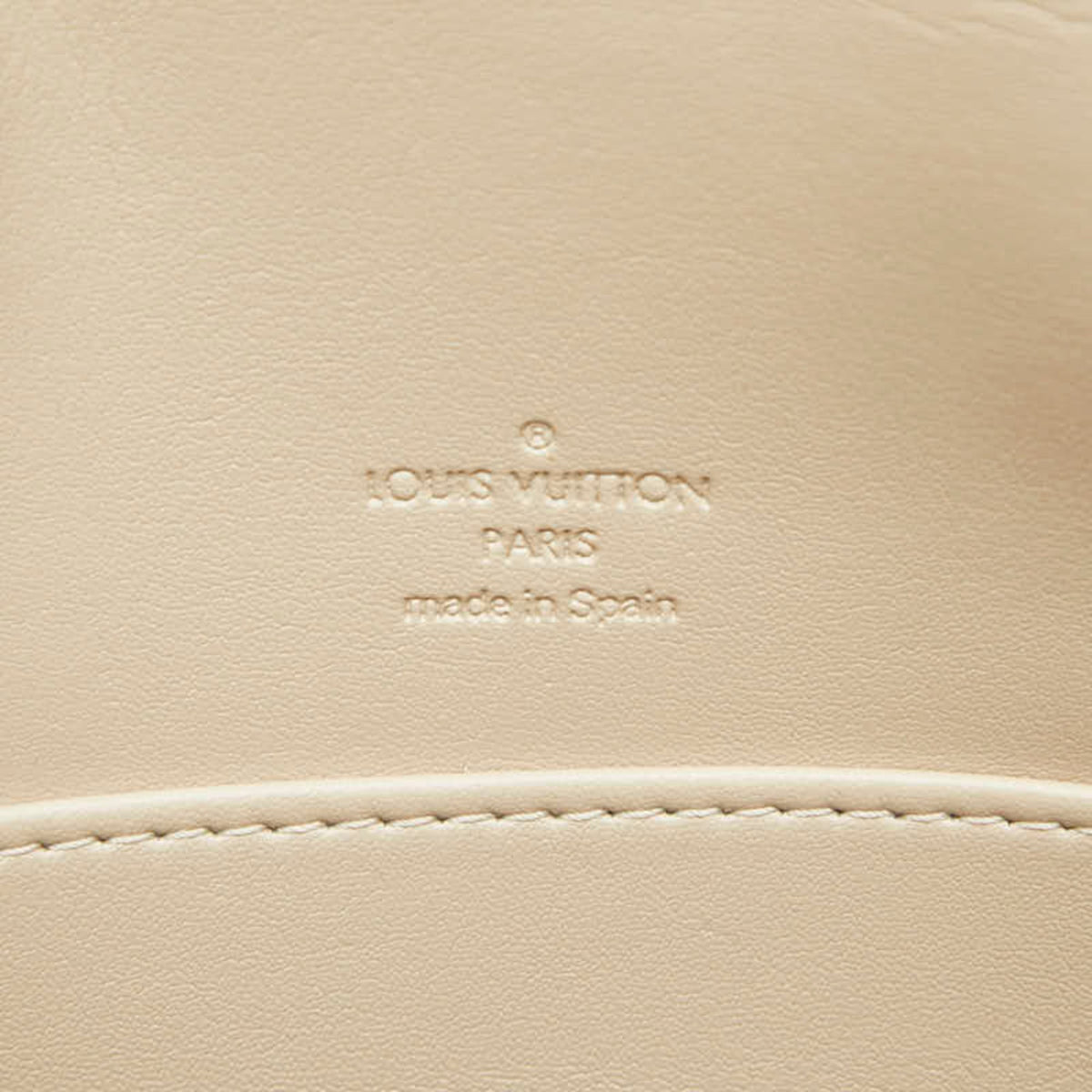 Louis Vuitton Monogram Vernis Beige Patent Leather Shoulder Bag (Pre-Owned)