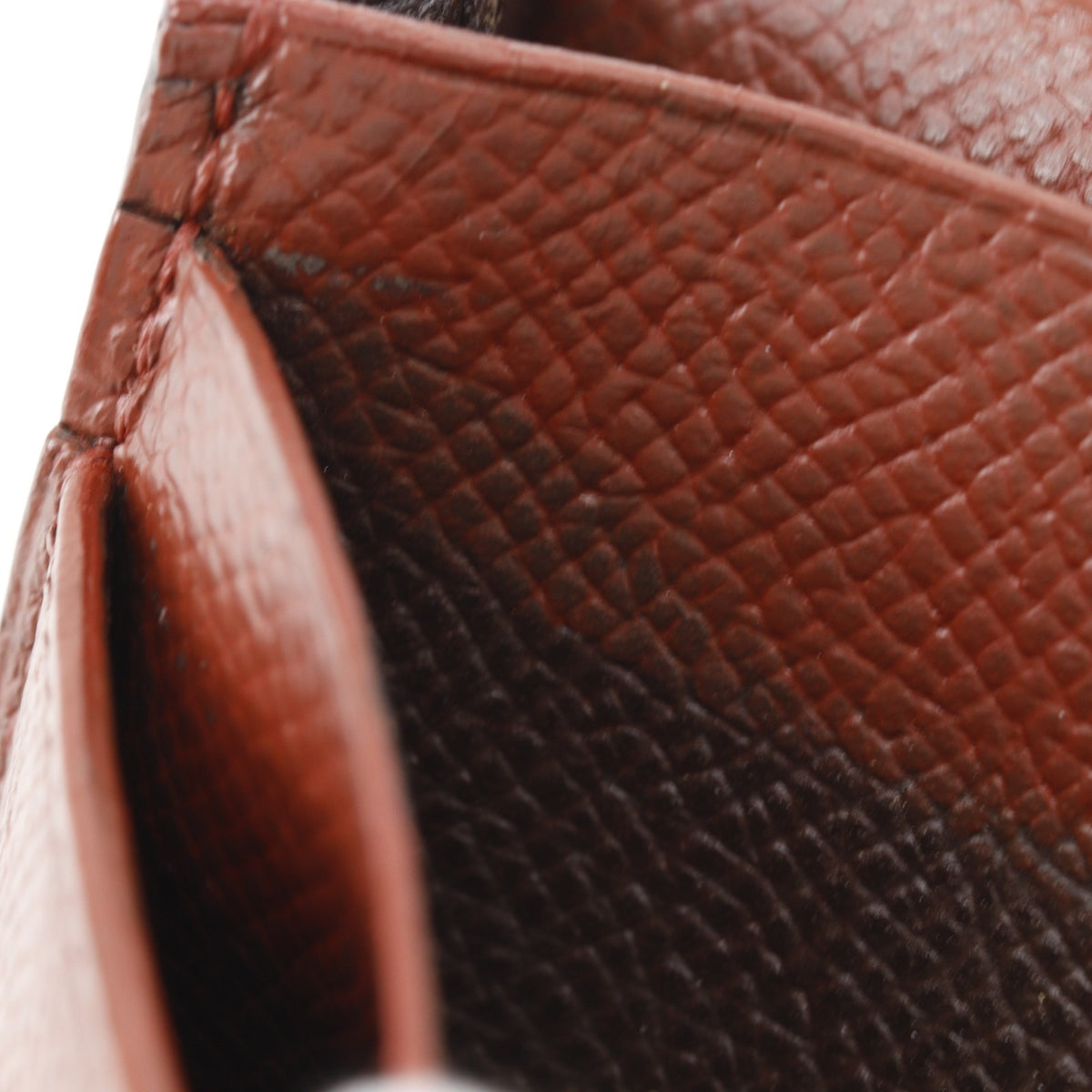 Hermes Bicolor Brown Epsom Leather Long Wallet (Bi-Fold) (Pre-Owned)