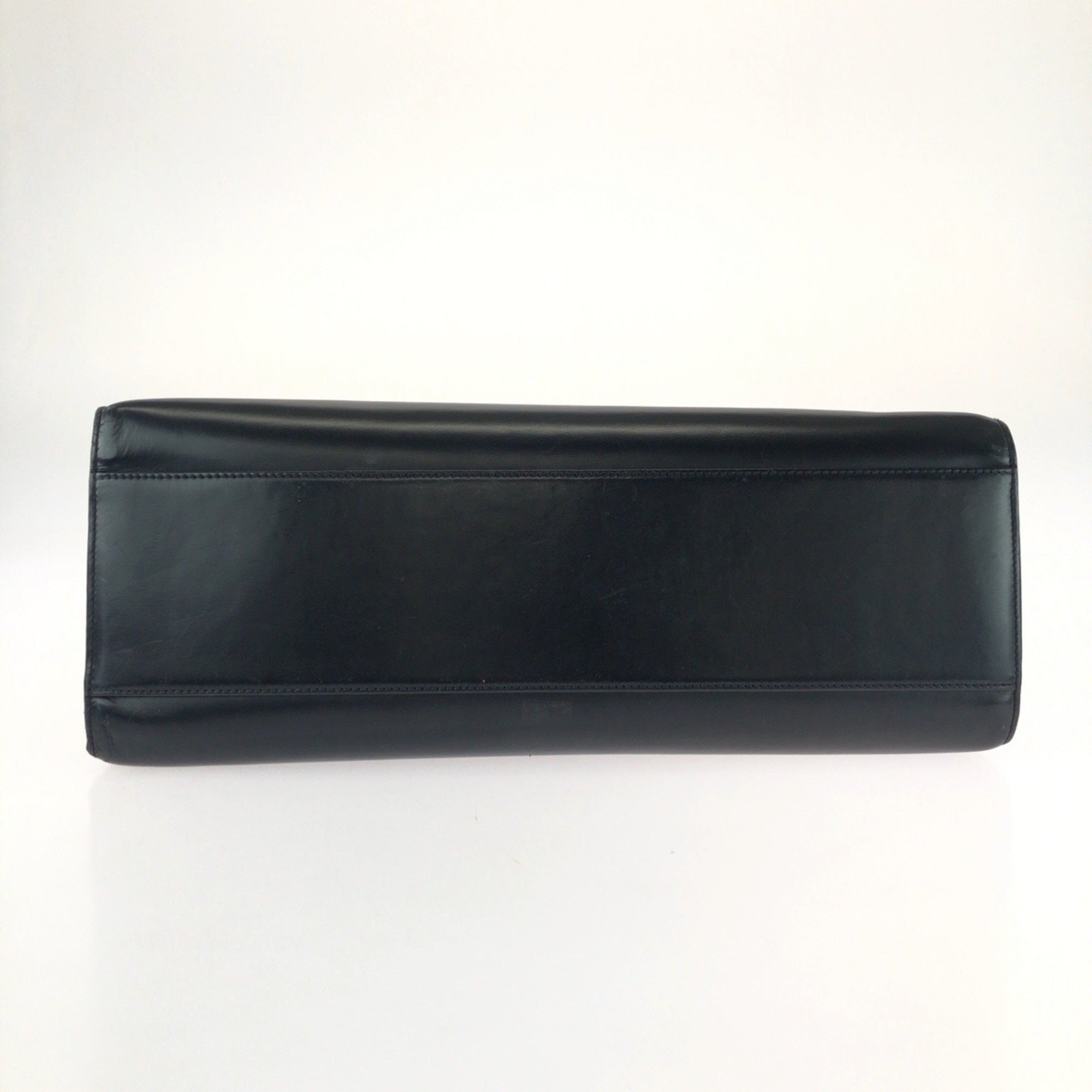 Cartier Black Leather Shoulder Bag Tote Bag (Pre-Owned)