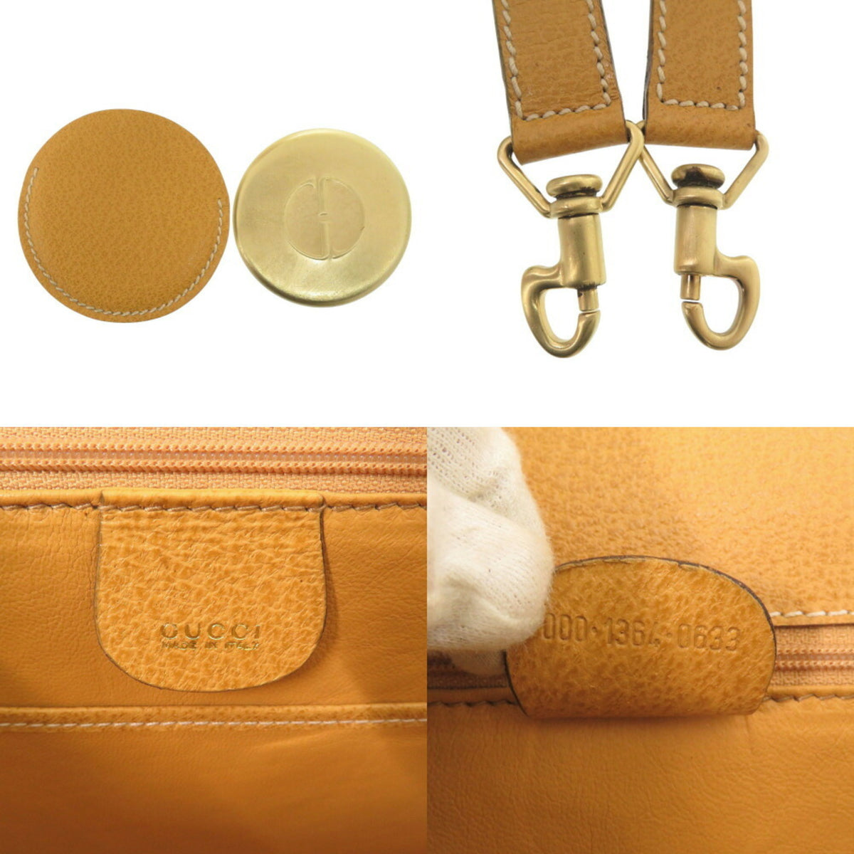 Gucci Yellow Leather Handbag (Pre-Owned)