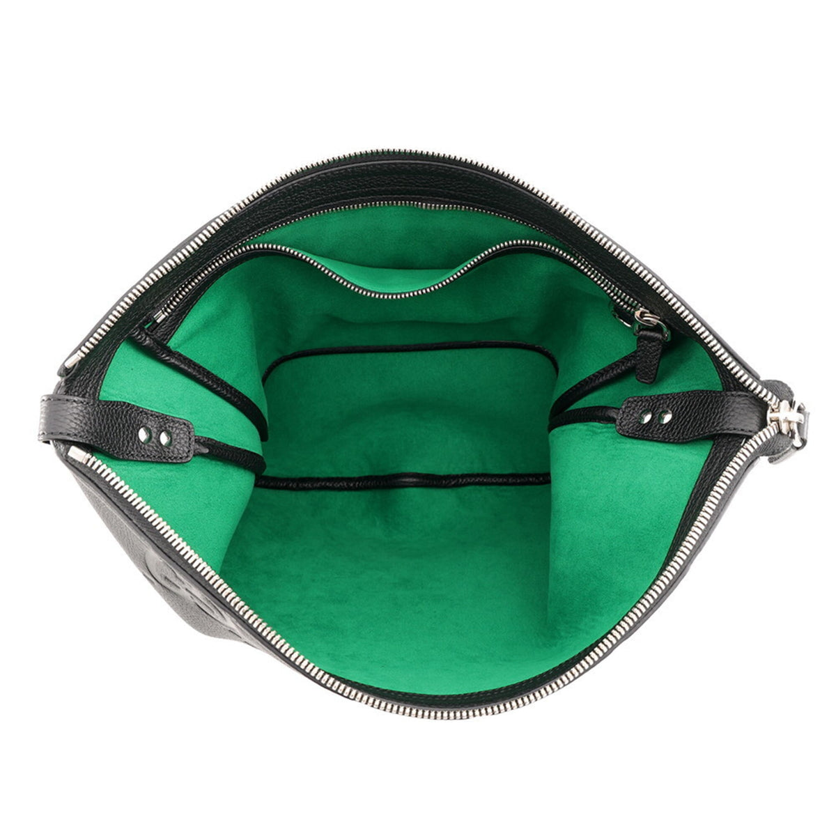 Gucci Sherry Line Black Leather Shoulder Bag (Pre-Owned)