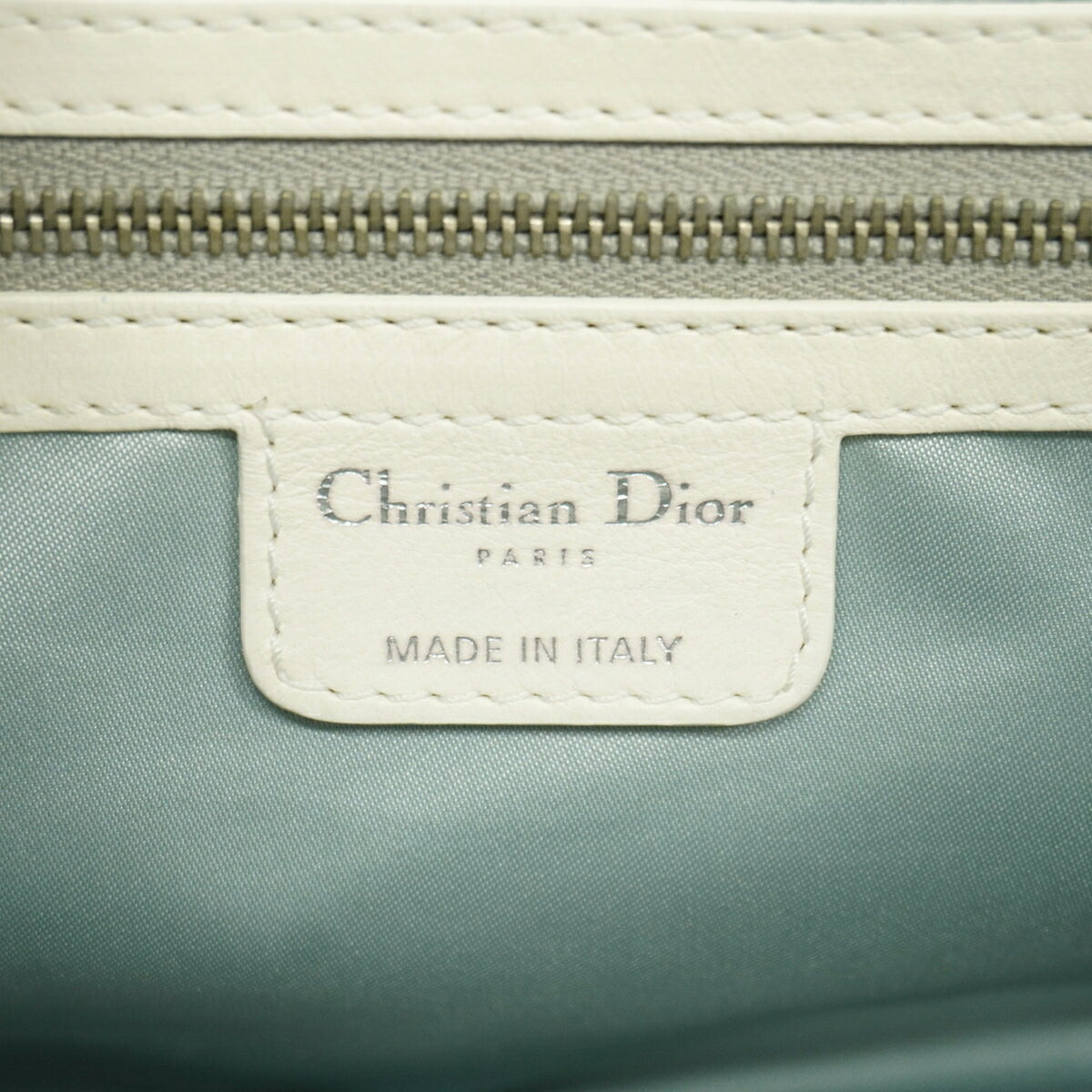 Christian Dior White Leather Pvc Shoulder Bag (Pre-Owned)