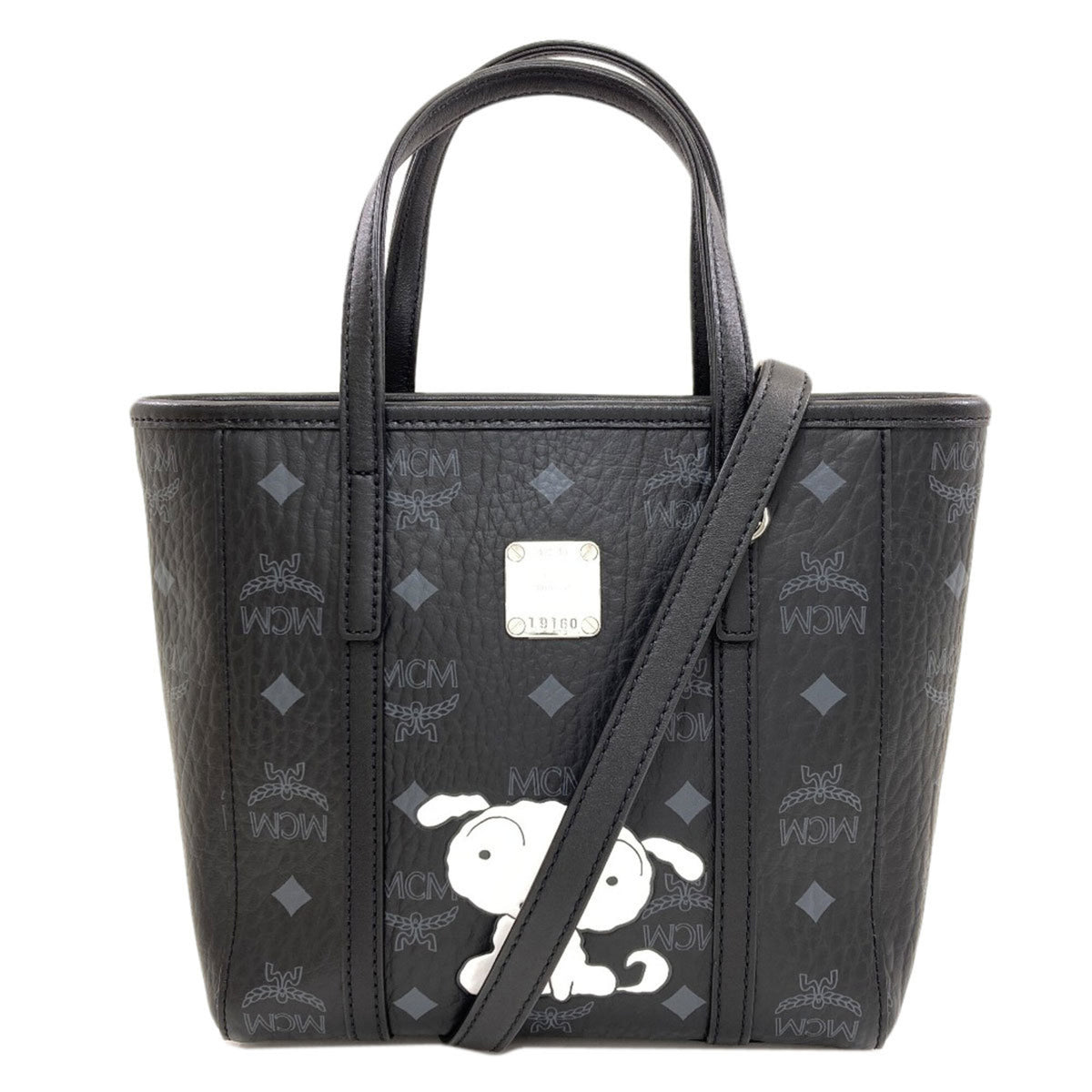 Mcm Black Pvc Handbag (Pre-Owned)