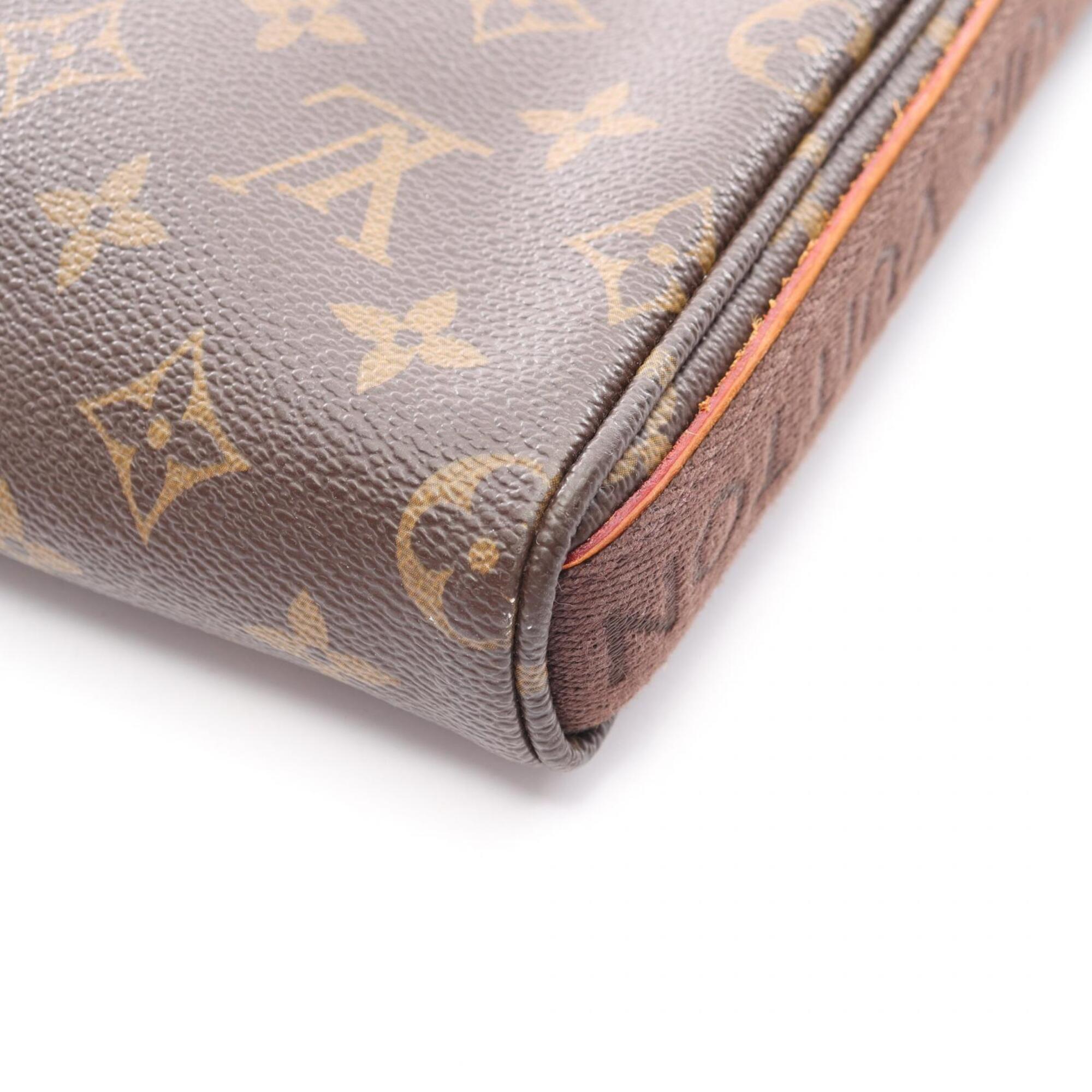 Louis Vuitton Brown Coated Canvas Pvc Monogram Leather Handbag Shoulder Bag (Pre-Owned)