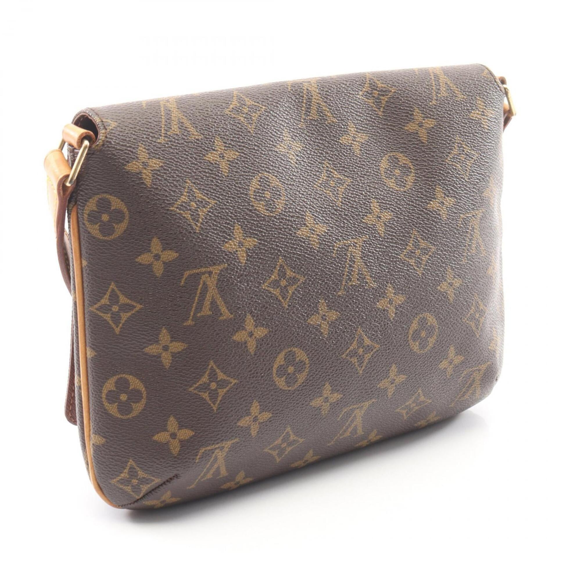 Louis Vuitton Monogram Brown Coated Canvas Leather Shoulder Bag (Pre-Owned)