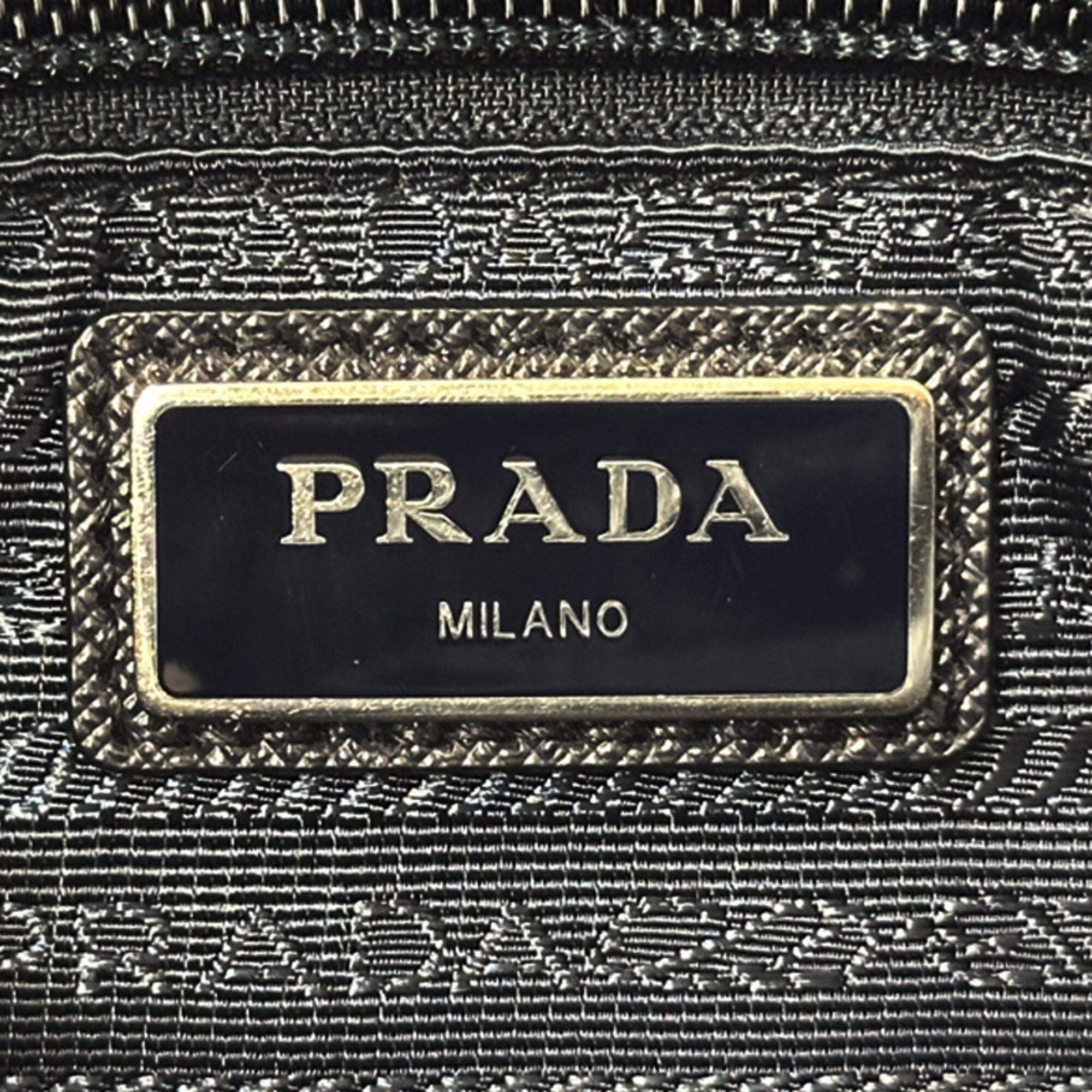Prada Navy Nylon Handbag Shoulder Bag (Pre-Owned)