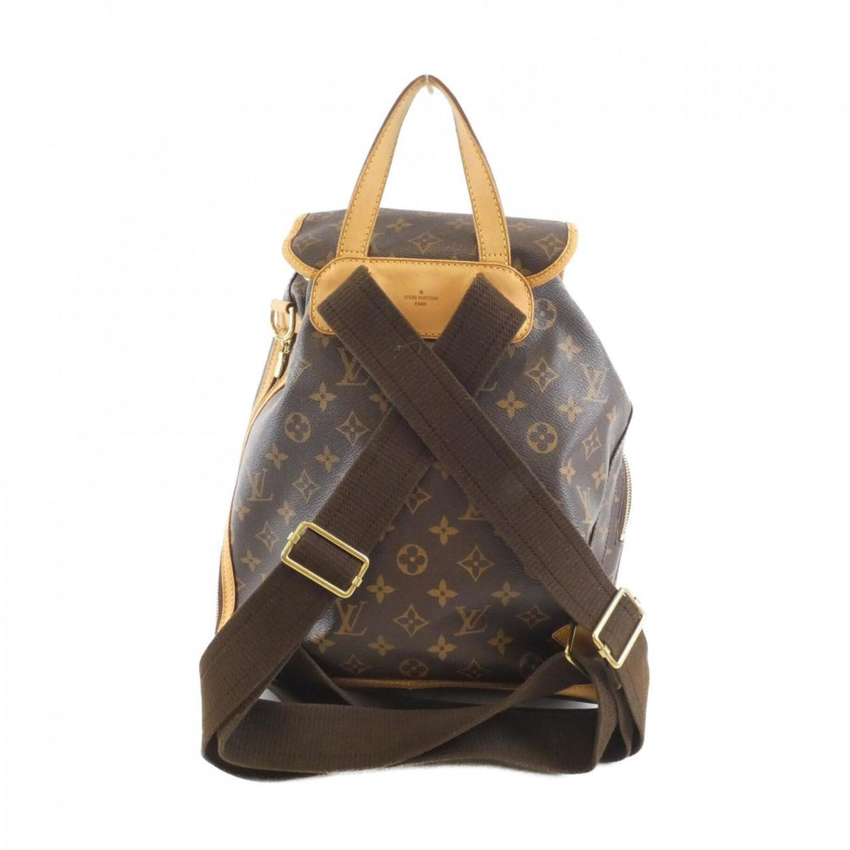 Louis Vuitton Monogram Marron Coated Canvas Backpack (Pre-Owned)