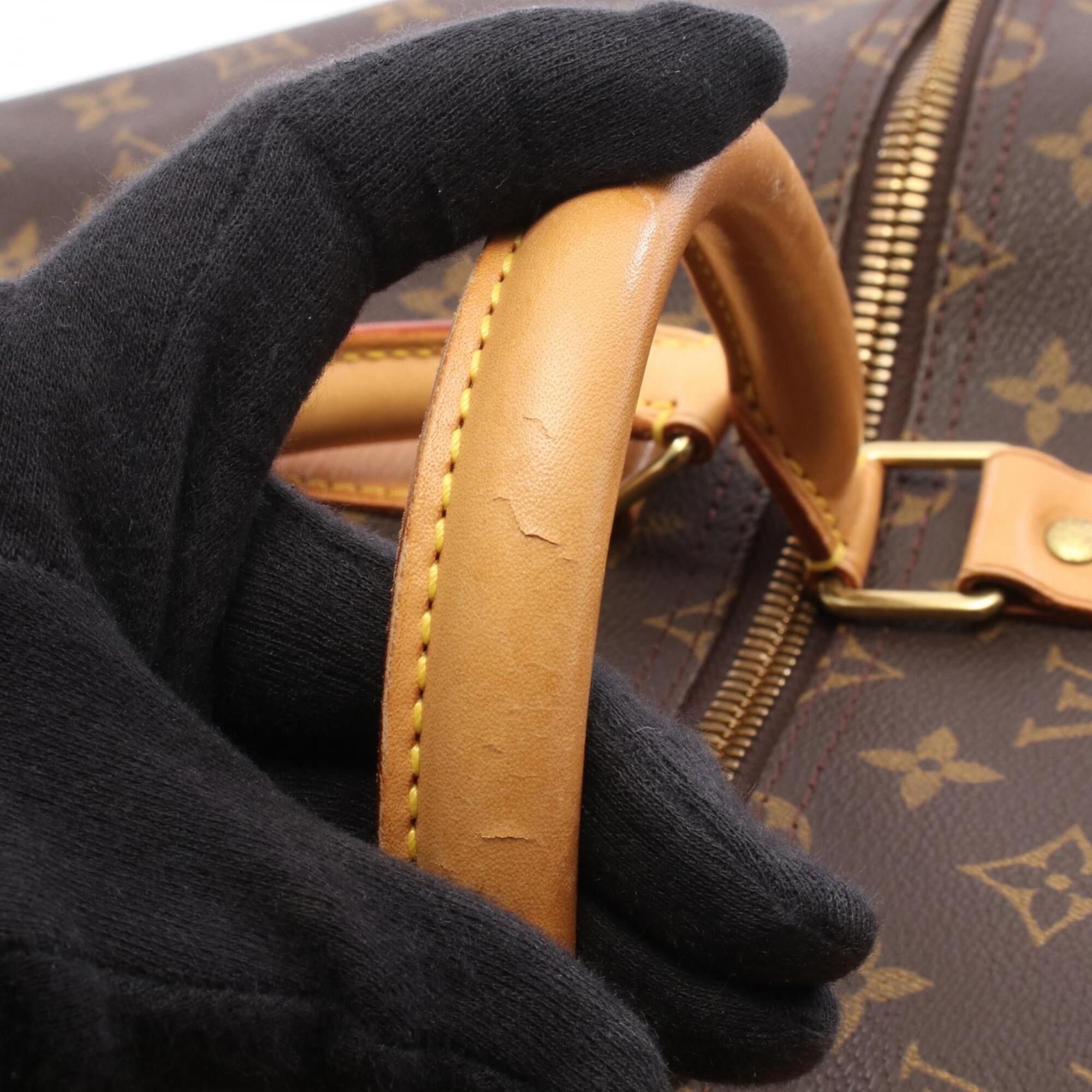 Louis Vuitton Brown Monogram Monogram Leather Boston Bag Handbag (Pre-Owned)