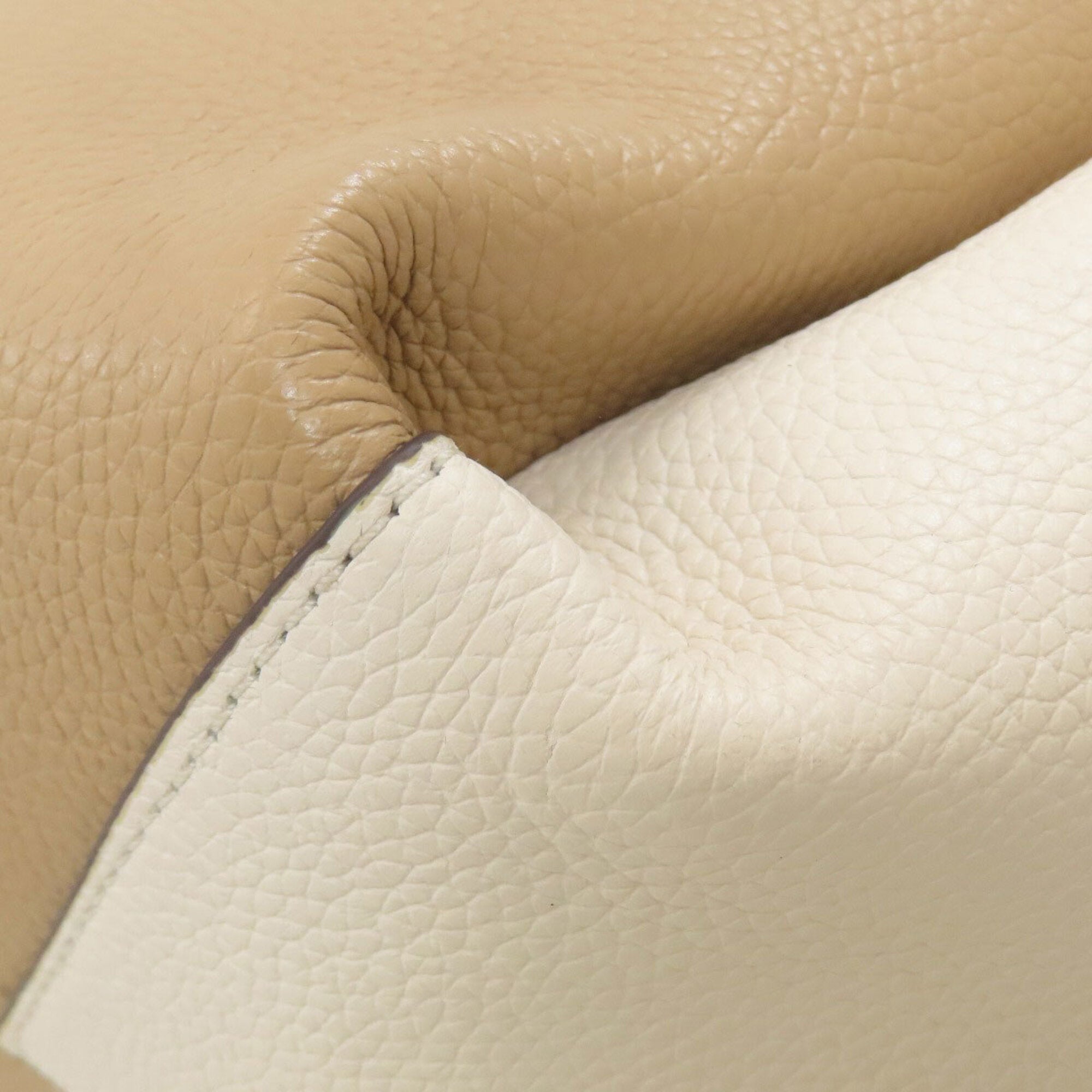 Michael Kors Beige Brown Leather Tote Bag (Pre-Owned)