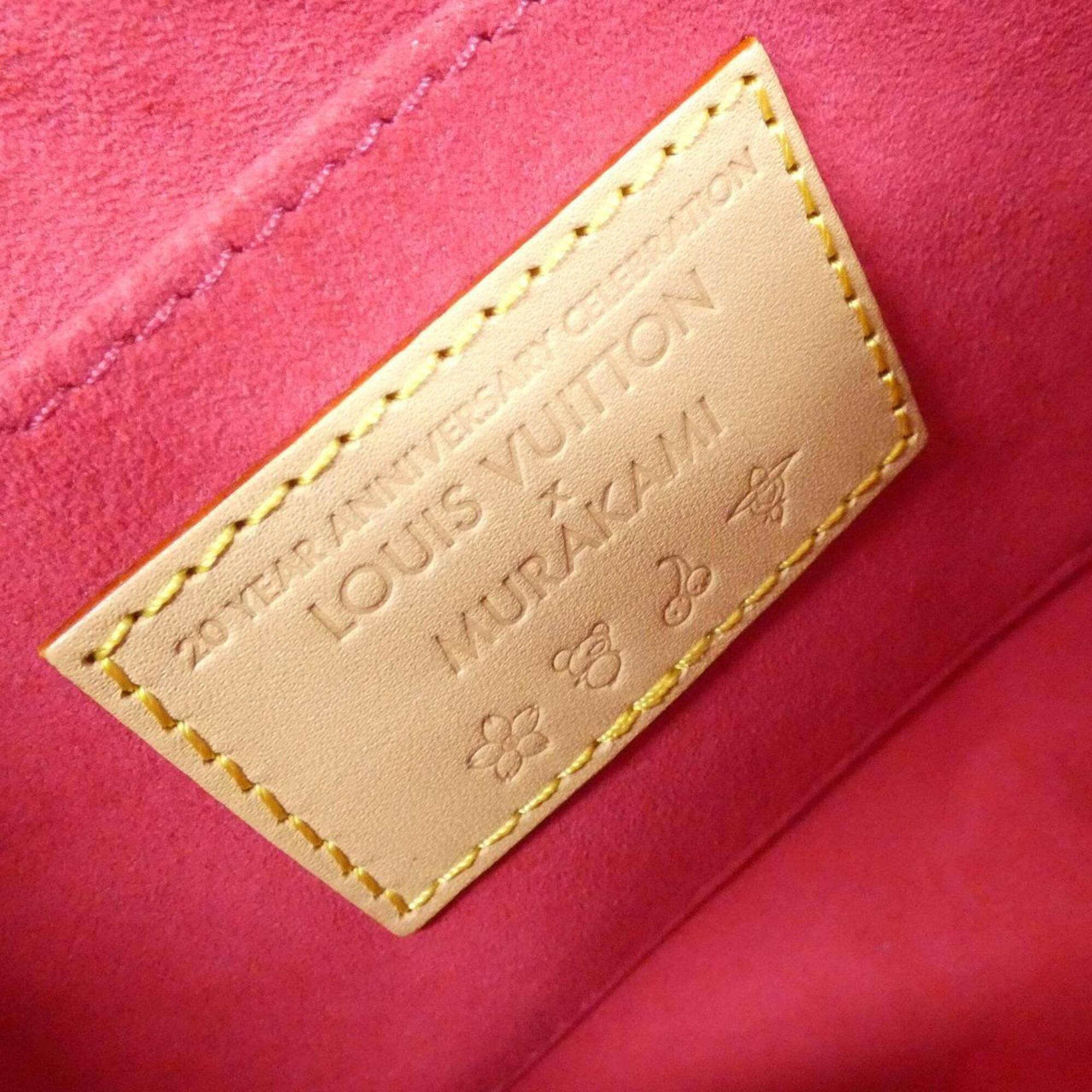 Louis Vuitton Marron Coated Canvas Pochette Pouch (Pre-Owned)