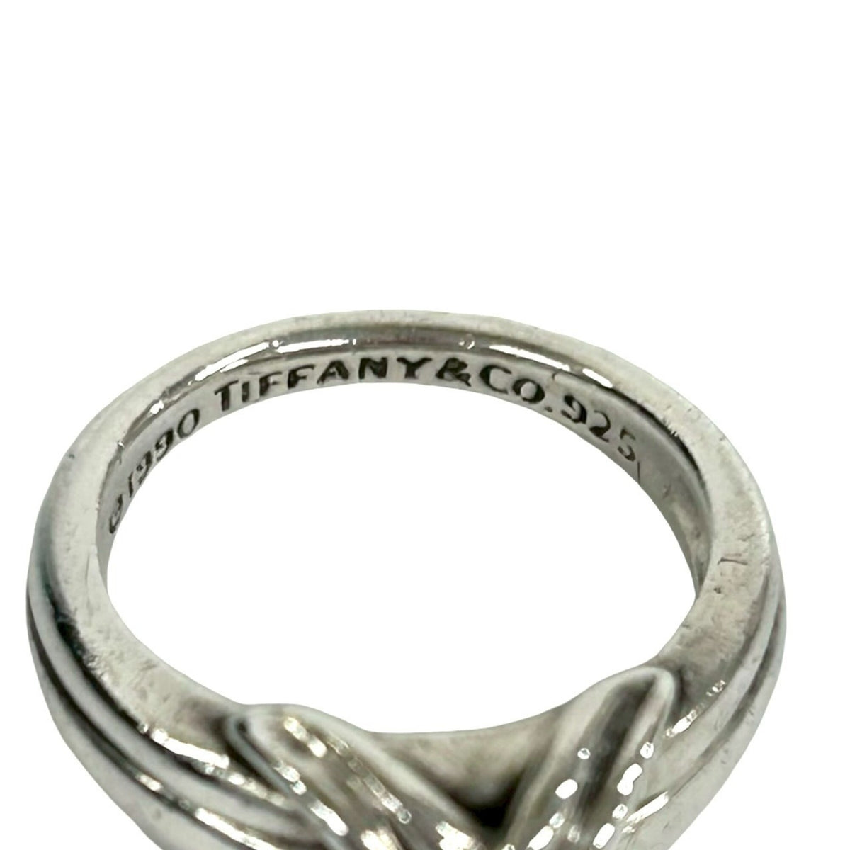 Tiffany Silver Silver 925 Band Ring (Pre-Owned)