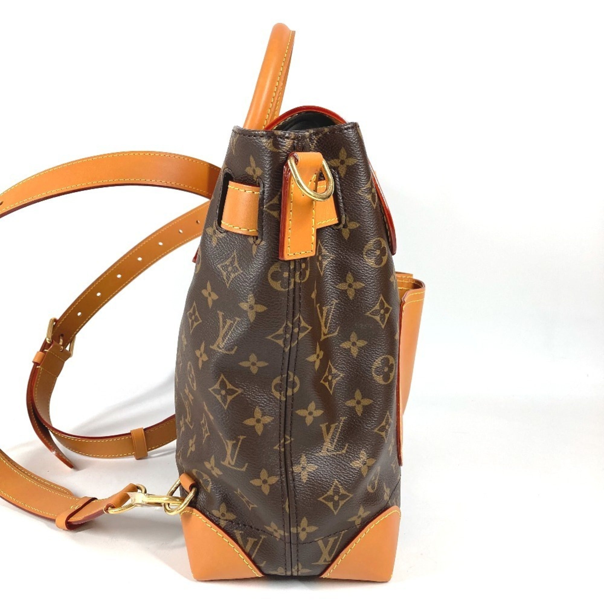 Louis Vuitton Brown Monogram Monogram Backpack Handbag Shoulder Bag Tote Bag (Pre-Owned)