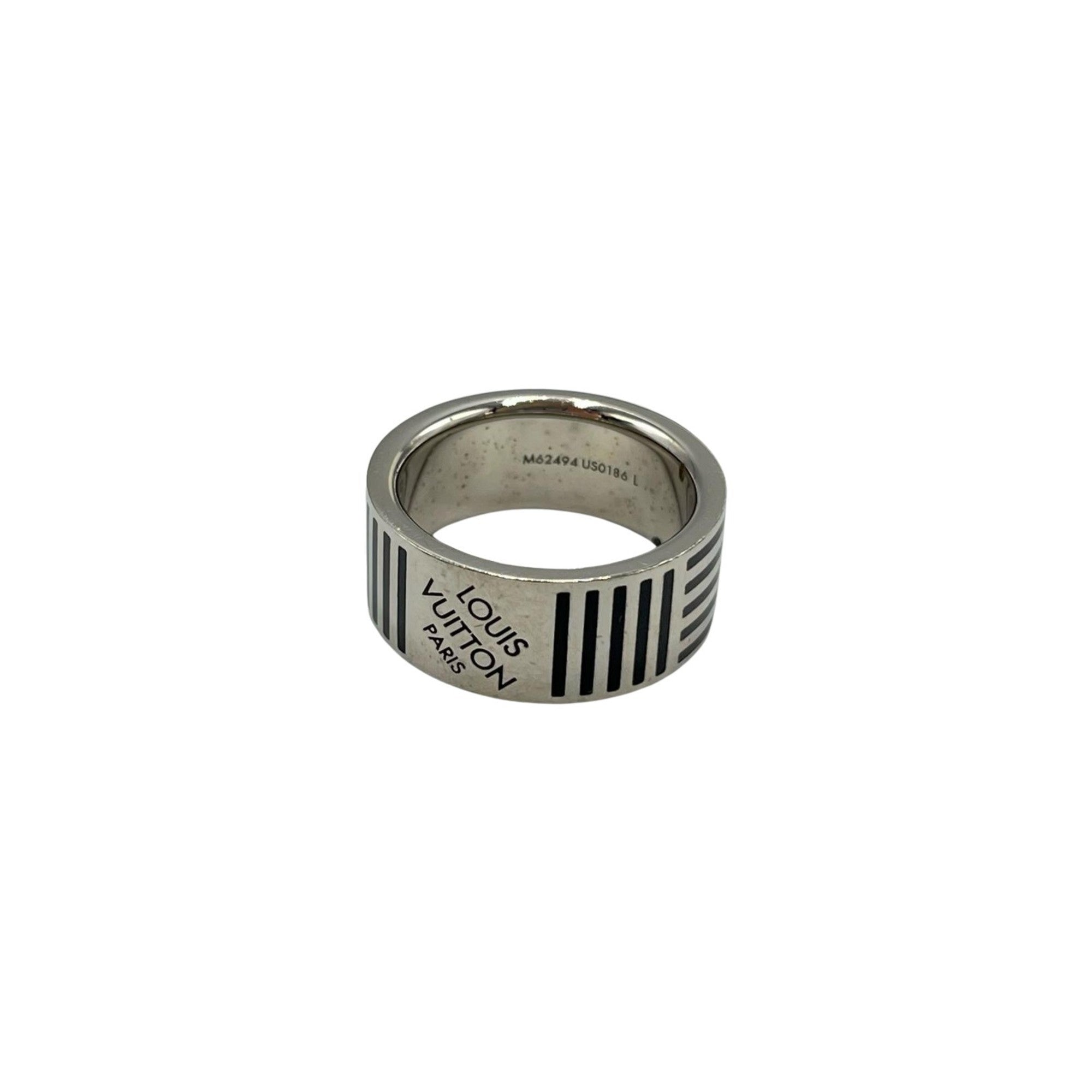 Louis Vuitton Silver Band Ring (Pre-Owned)