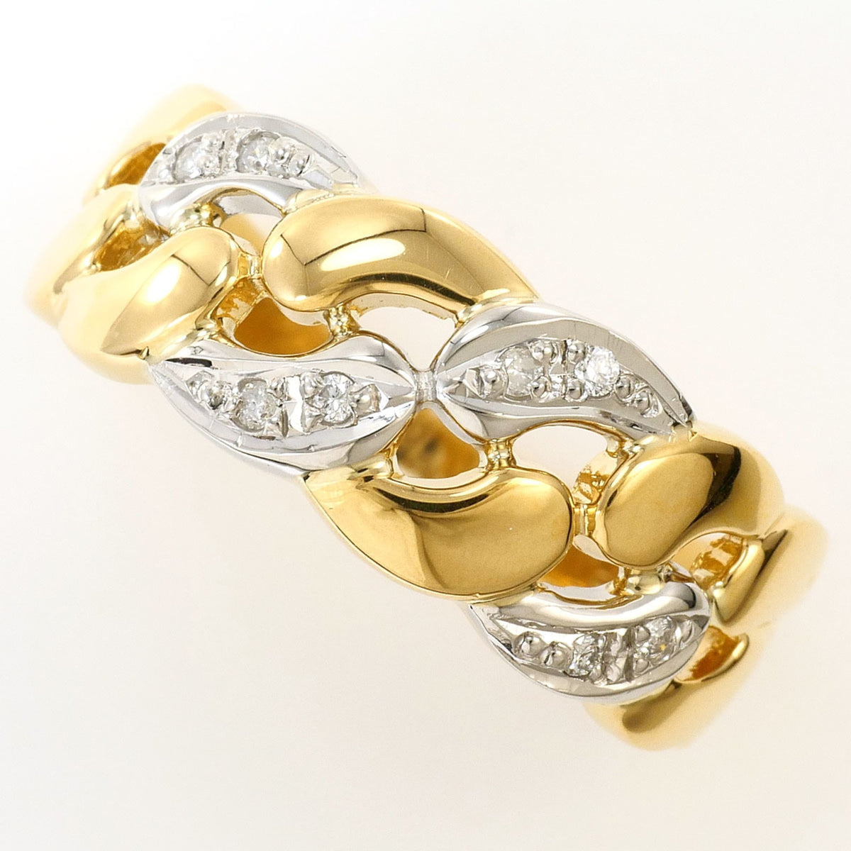 Unbranded Platinum Yellow Gold Yellow Gold (18K) Platinum 900 Band Ring (Pre-Owned)