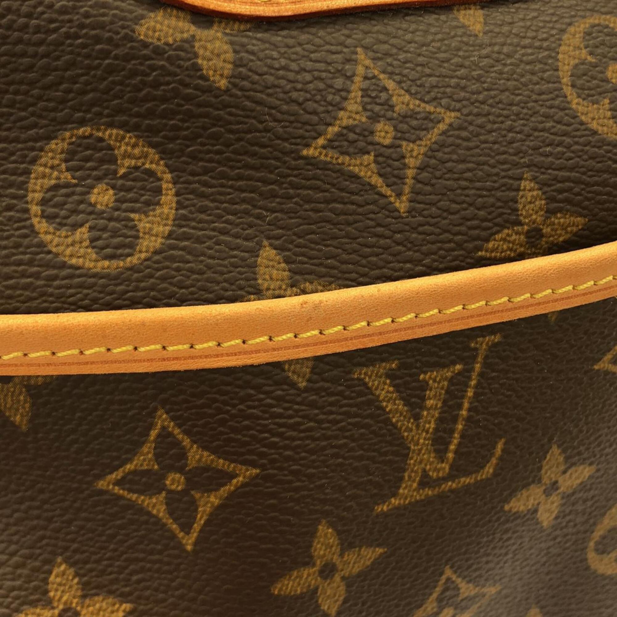 Louis Vuitton Monogram Marron Coated Canvas Handbag (Pre-Owned)