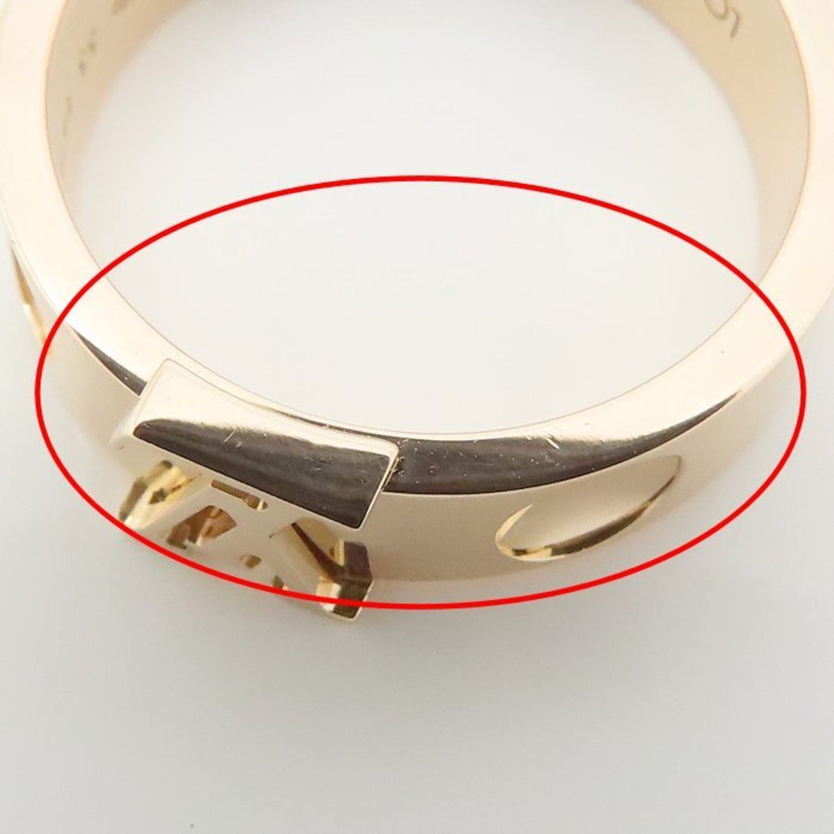 Louis Vuitton Pink Gold (18K) Band Ring (Pre-Owned)