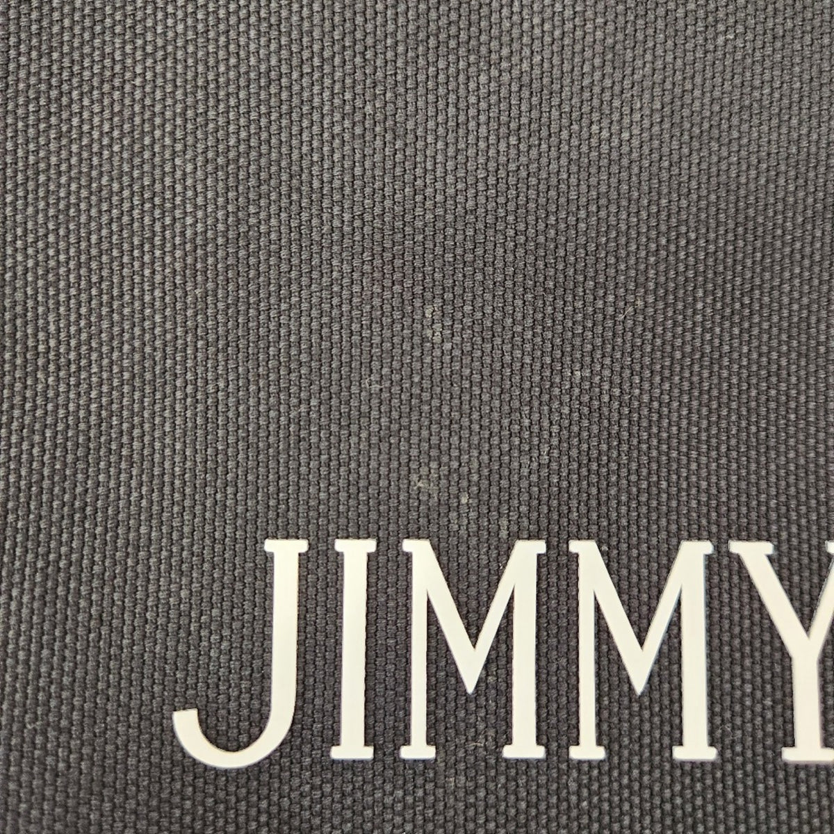Jimmy Choo Black Canvas Leather Tote Bag (Pre-Owned)