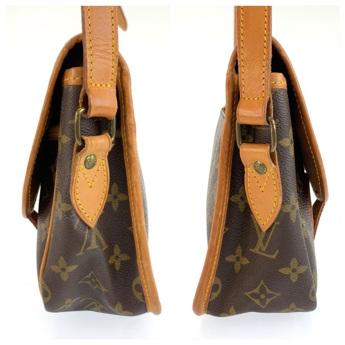 Louis Vuitton Brown Green Monogram Pvc Messenger Bag Shoulder Bag (Pre-Owned)