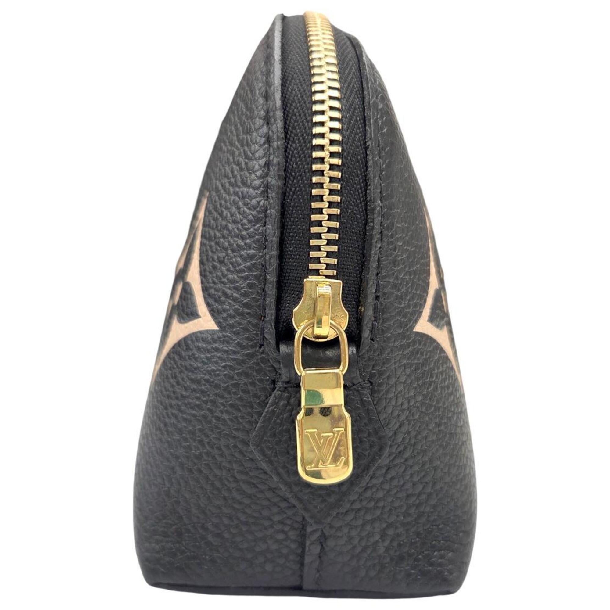 Louis Vuitton Beige Black Monogram Empreinte Pochette Pouch (Pre-Owned)