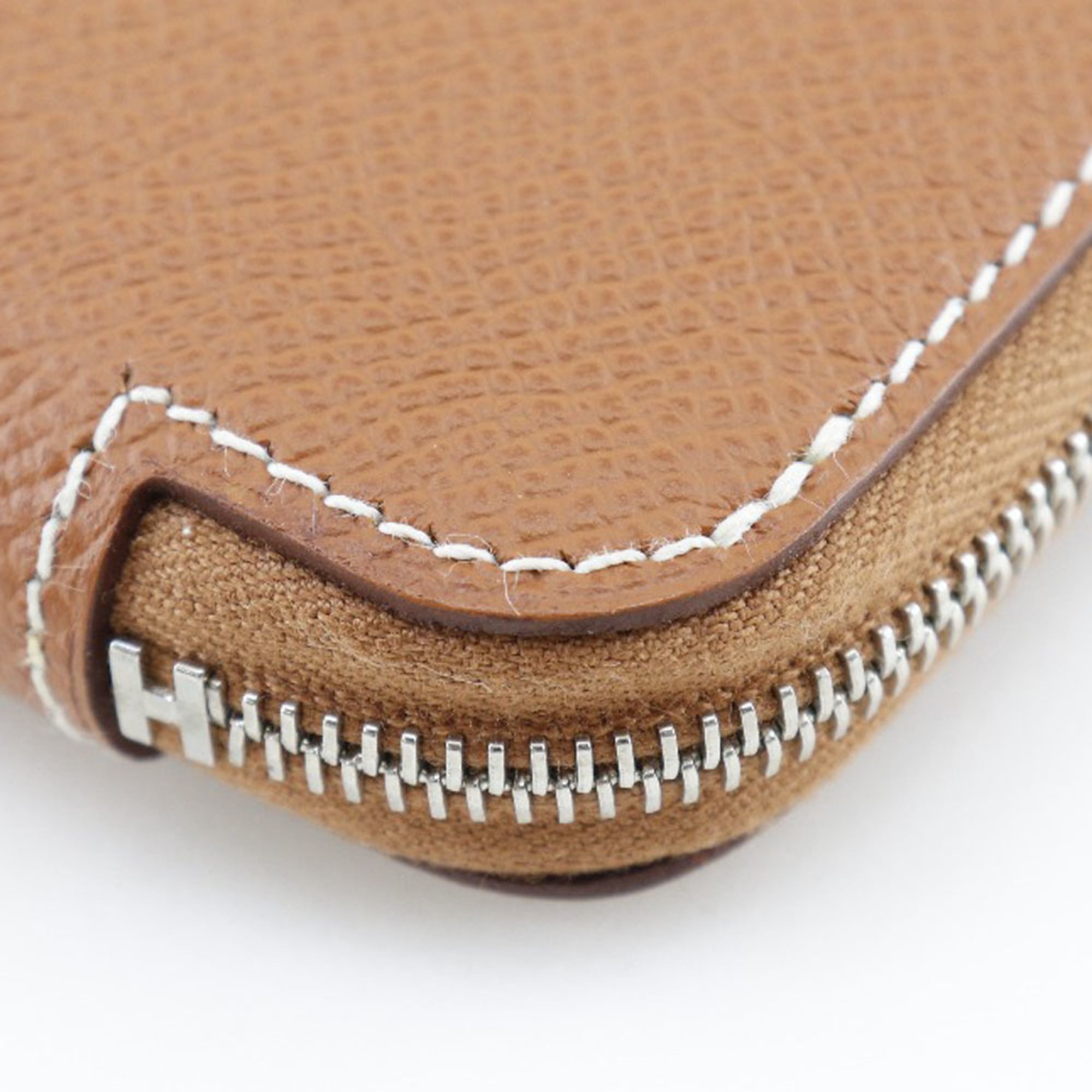 Hermes Brown Epsom Leather Long Bill Wallet (Bi-Fold) (Pre-Owned)