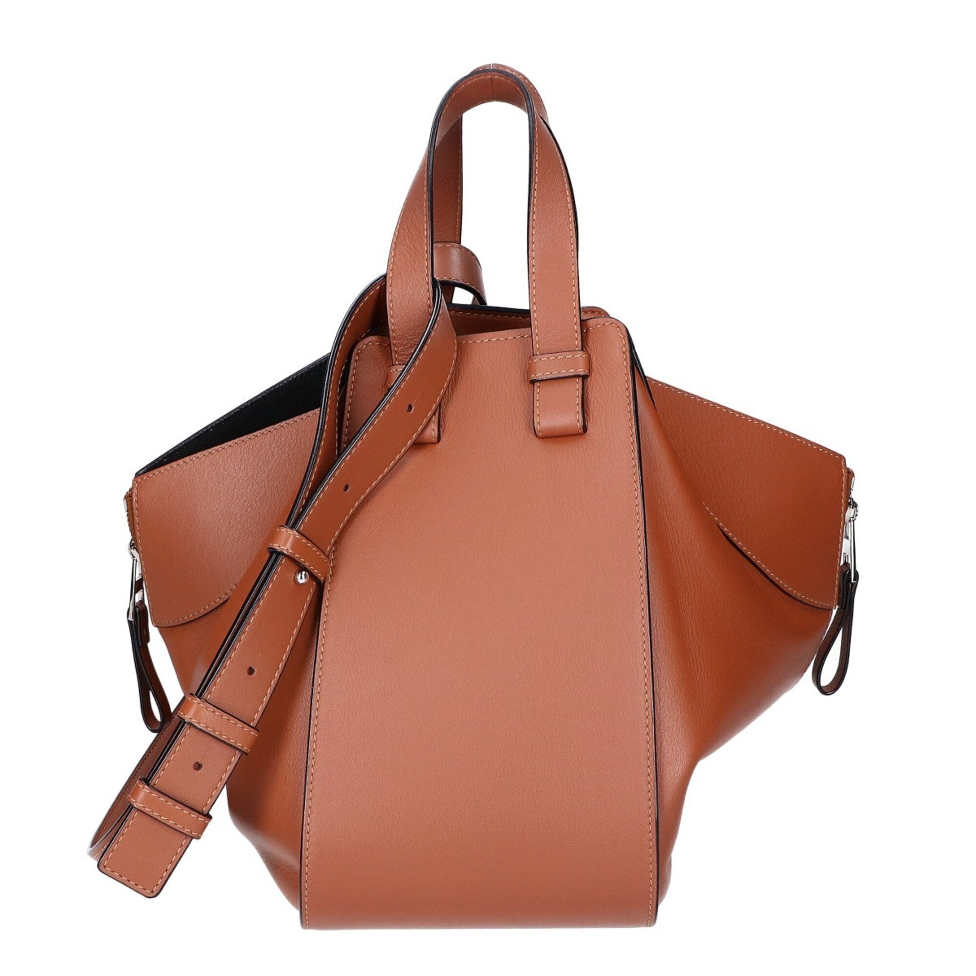 Loewe Brown Leather Handbag Shoulder Bag (Pre-Owned)