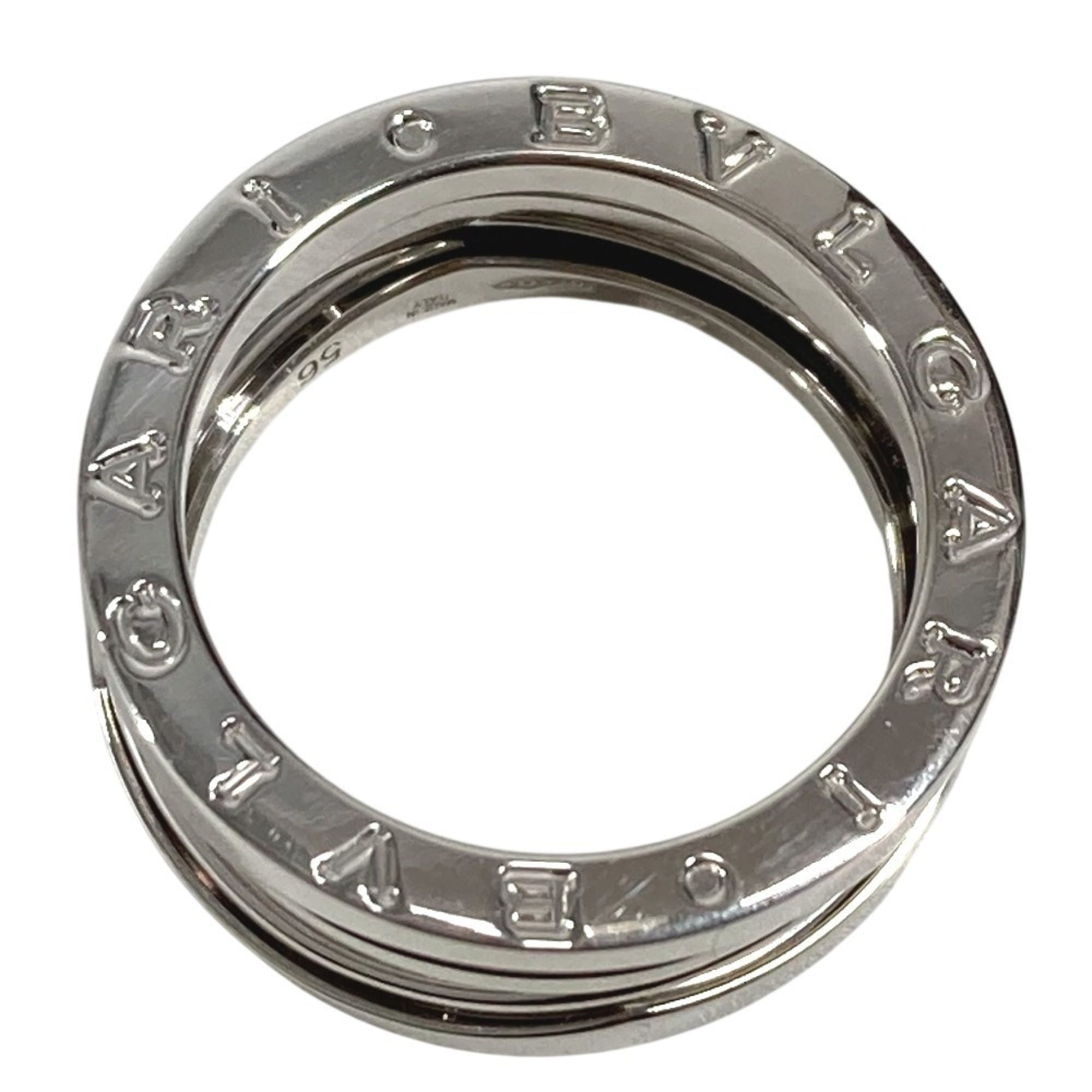 Bvlgari Silver White Gold (18K) Band Ring (Pre-Owned)