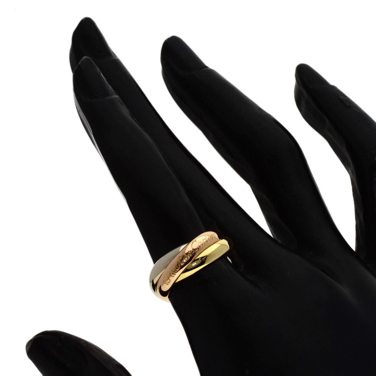 Cartier Pink Gold White Gold Yellow Gold Yellow Gold (18K) Pink Gold (18K) White Gold (18K) Band Ring (Pre-Owned)