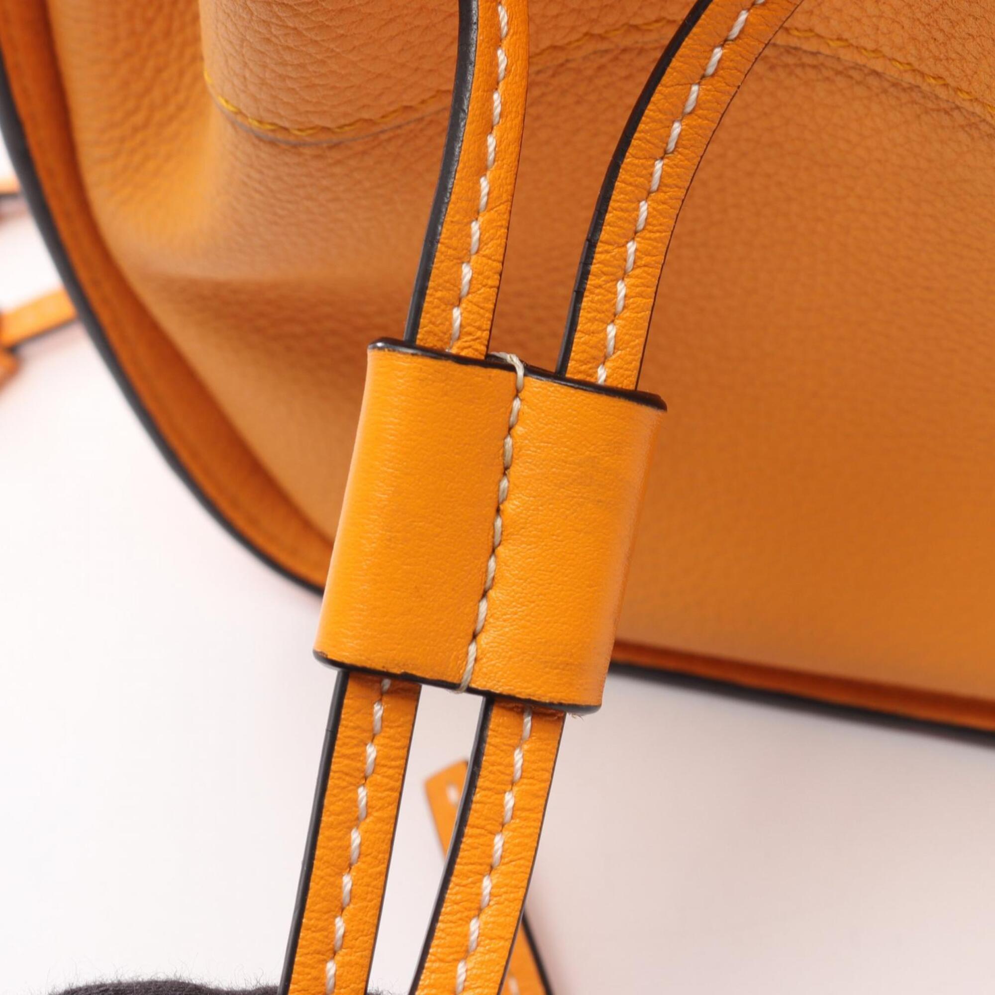 Loewe Orange Leather Handbag (Pre-Owned)